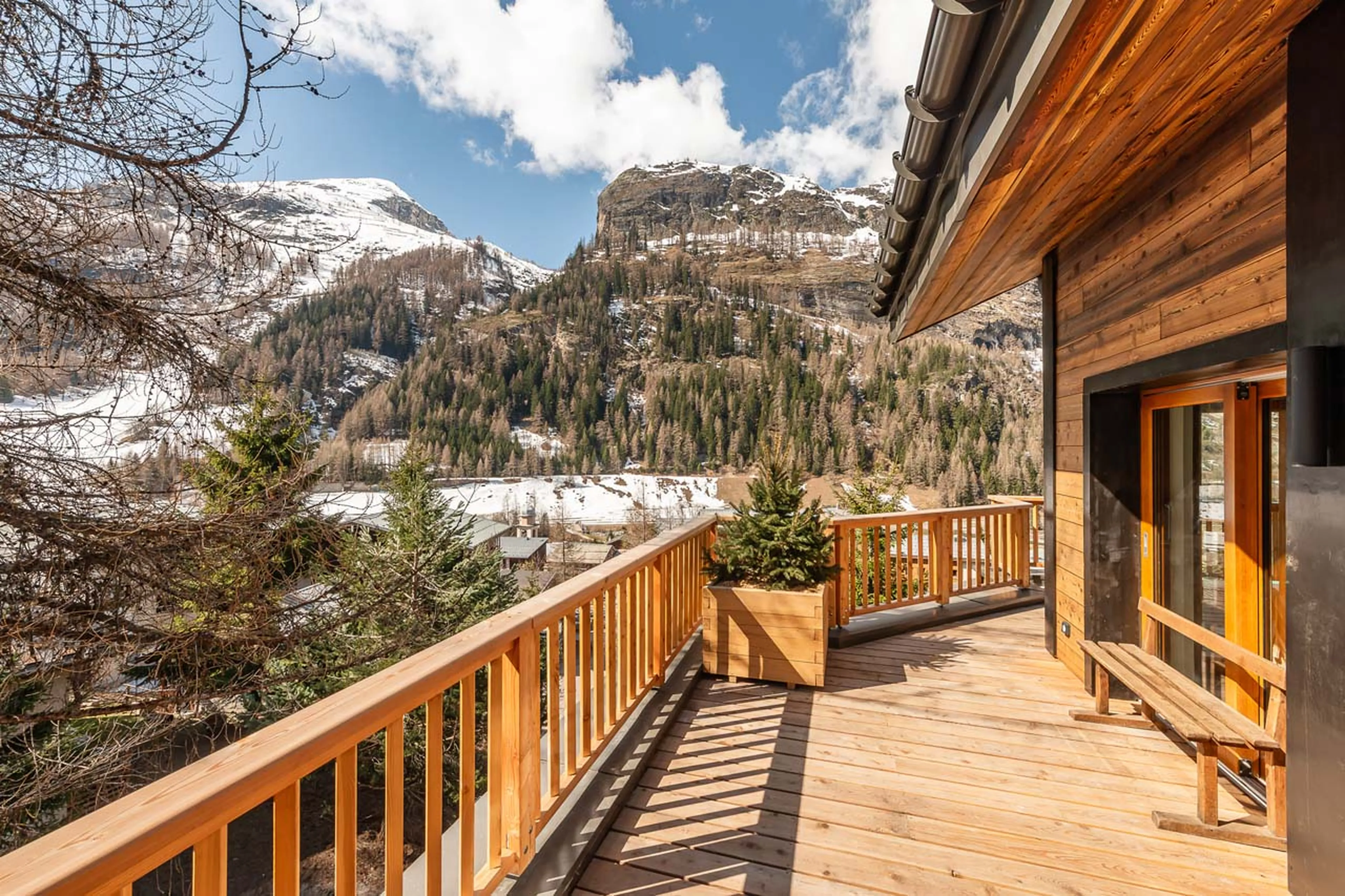 Balcony in Chalet Les Sources de la Davie, Tignes