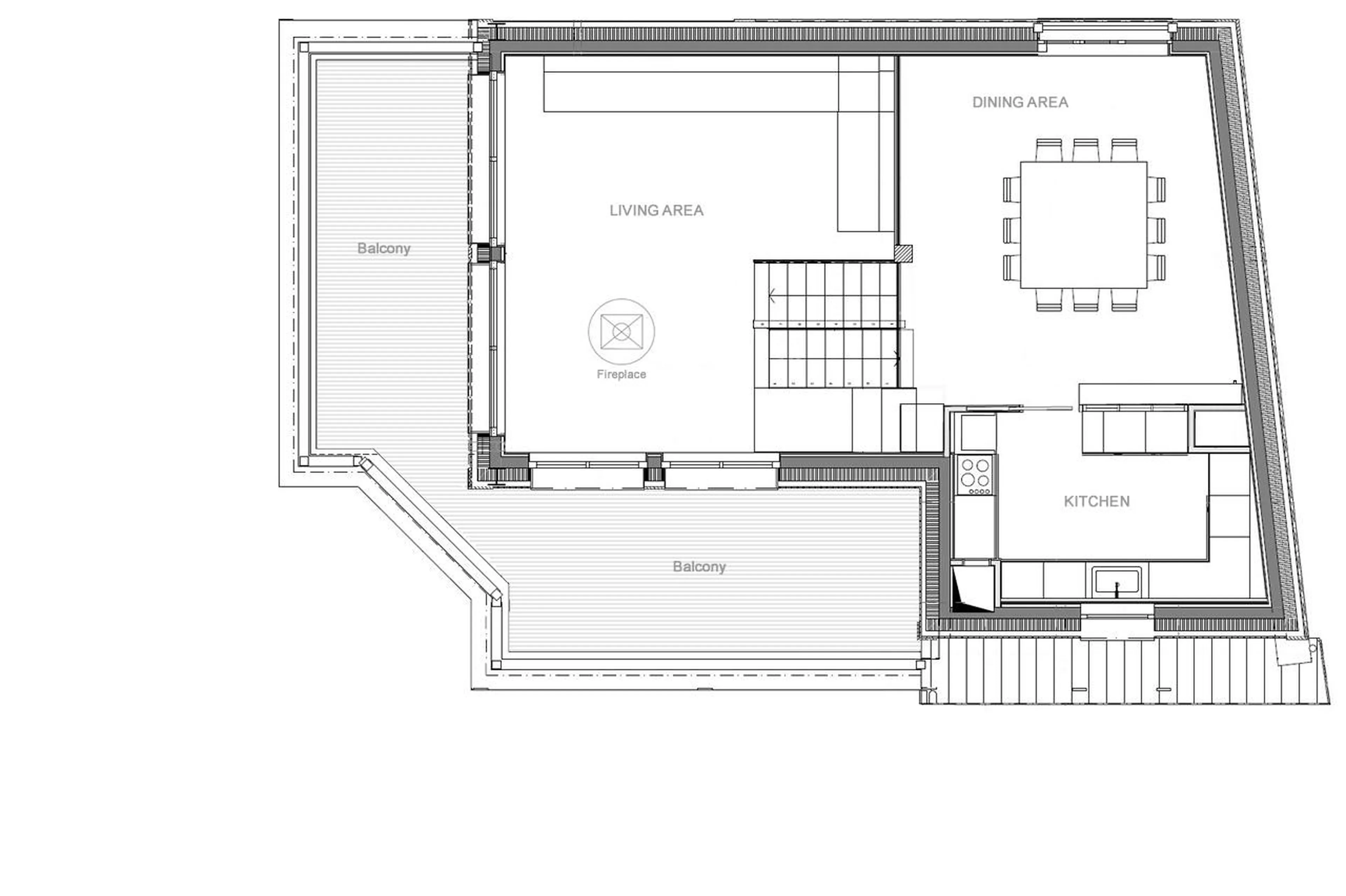 Level 1 floor plan of Chalet Les Sources de la Davie in Tignes