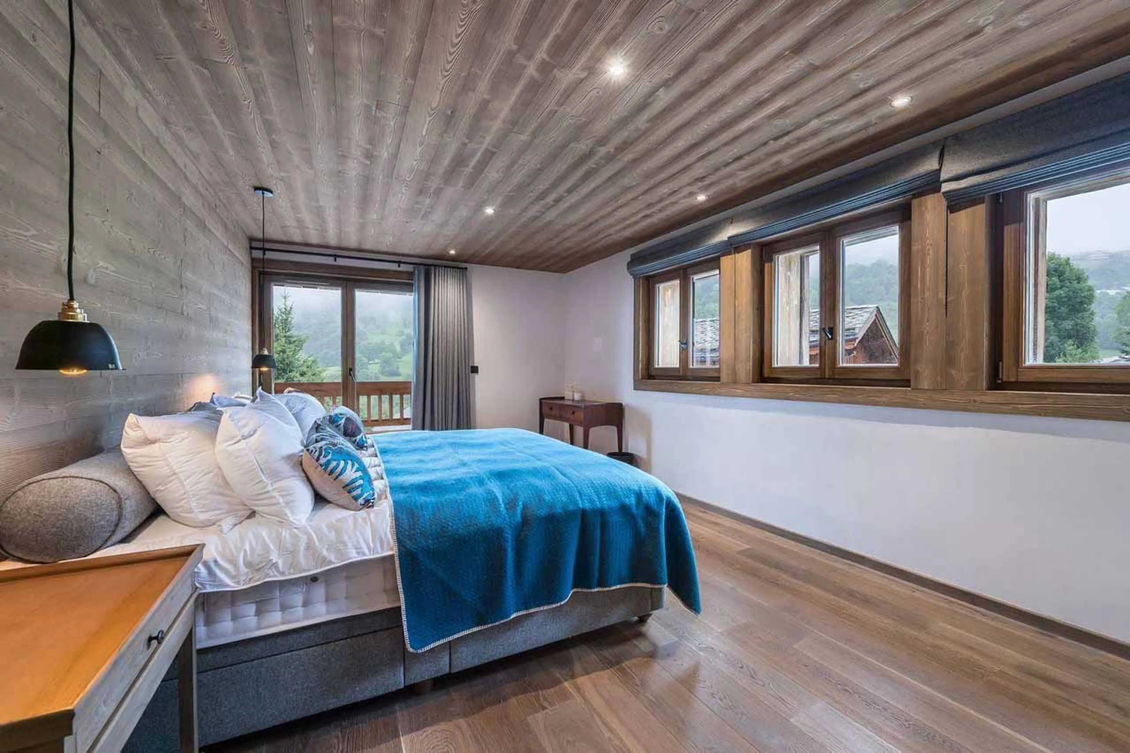 Bedroom three at Chalet Les Voutes in Meribel
