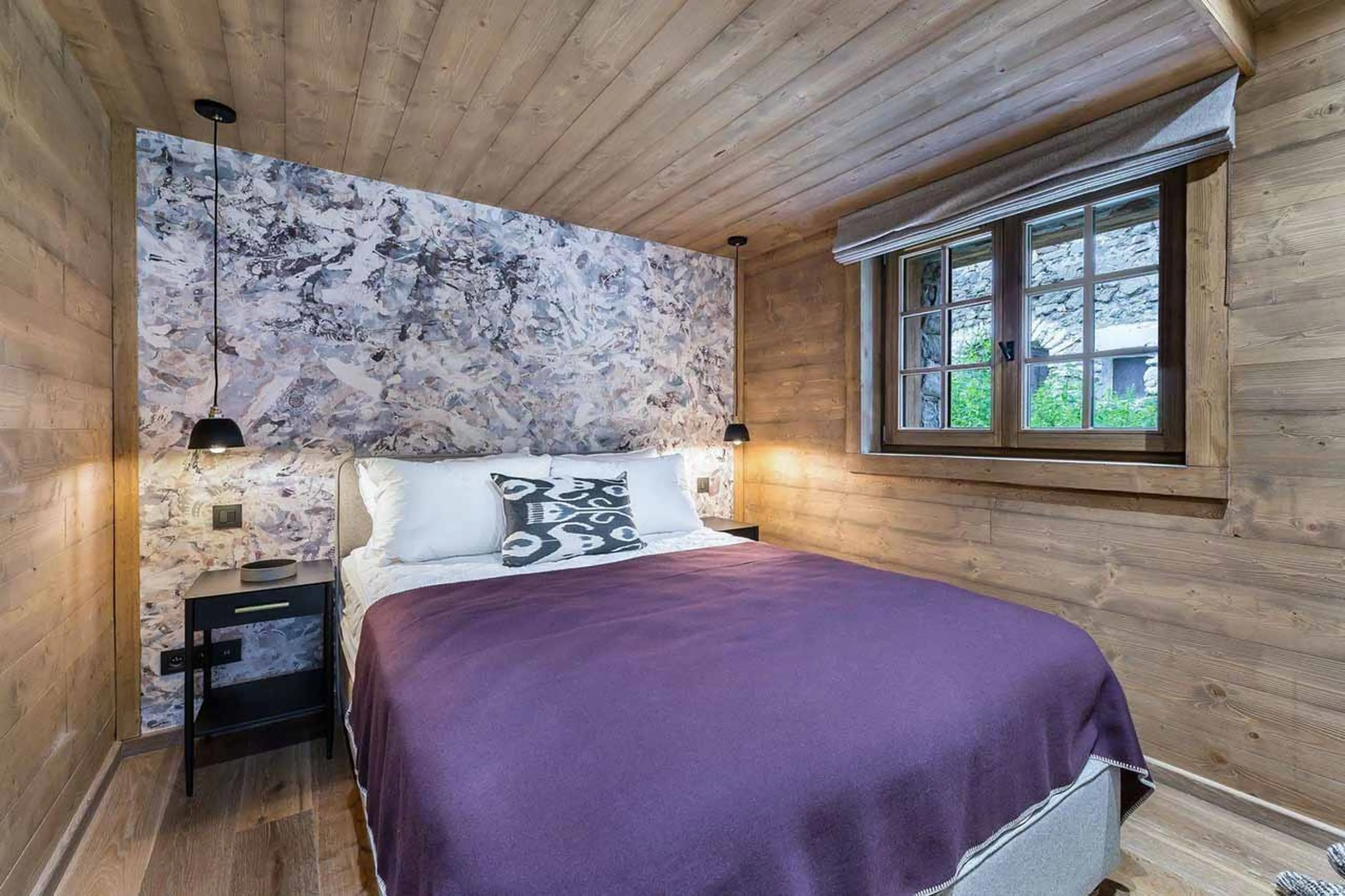 Bedroom four at Chalet Les Voutes in Meribel