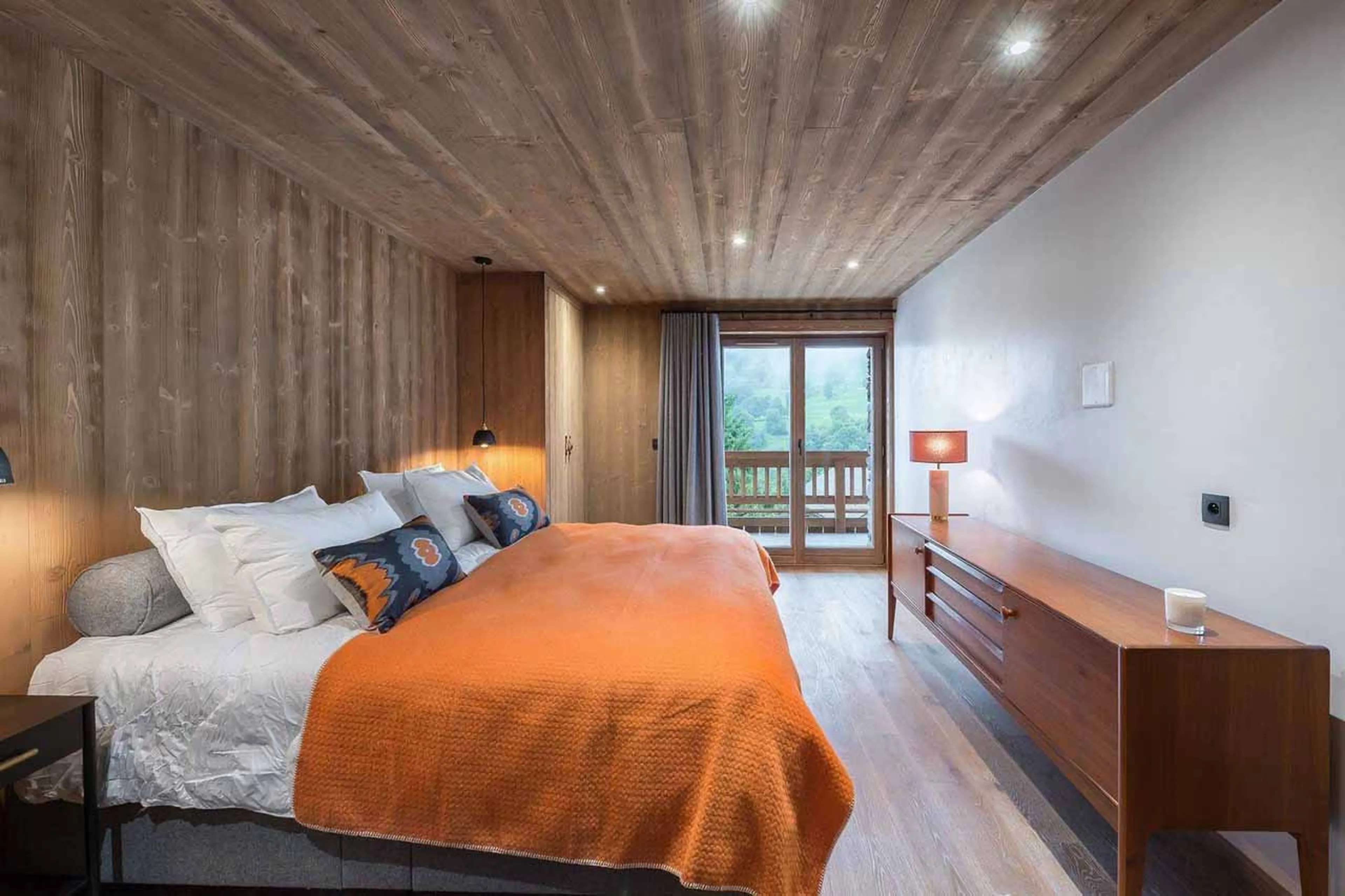 Bedroom two at Chalet Les Voutes in Meribel