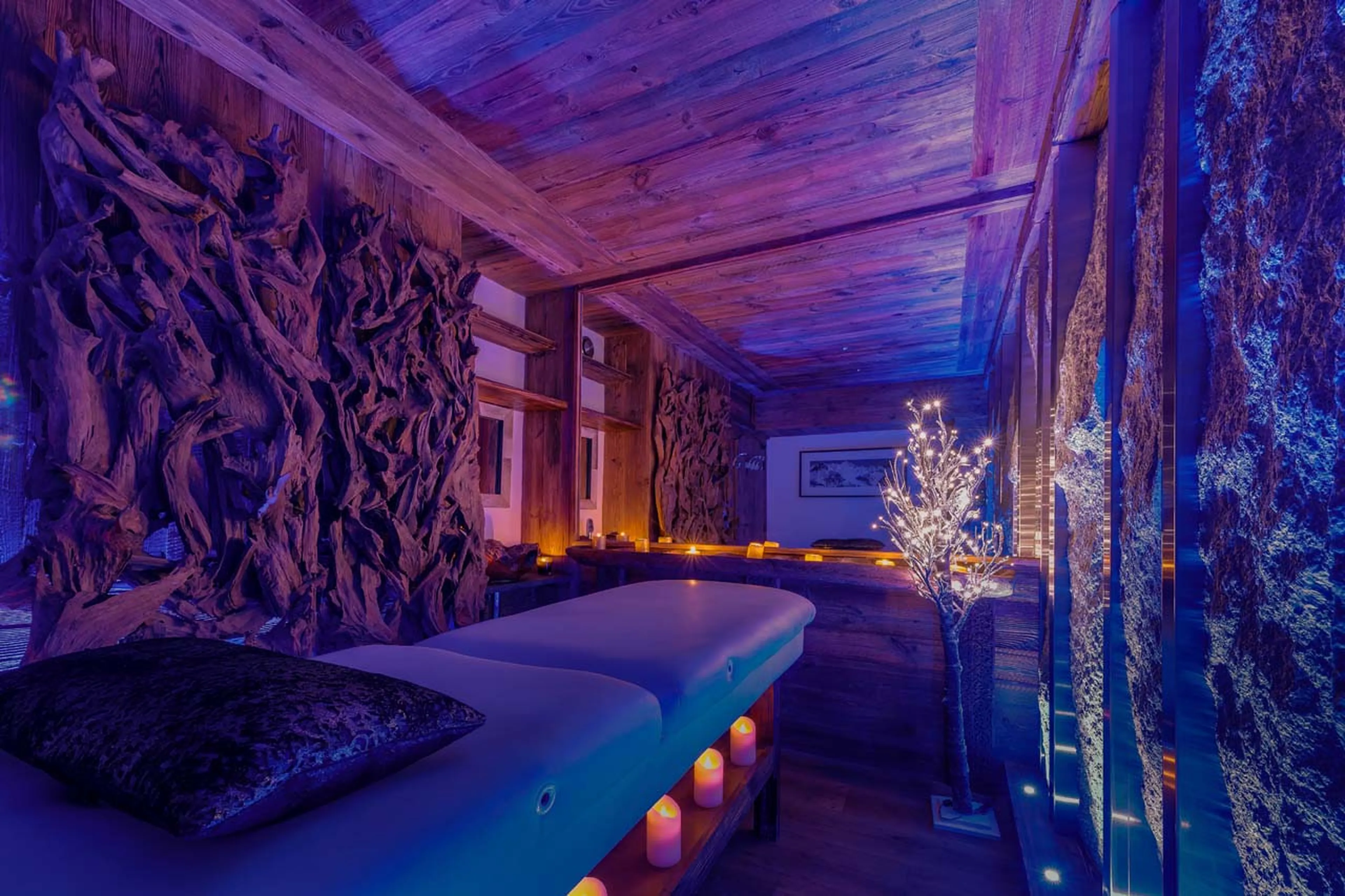 Massage room to soothe strained muscles in Chalet Lhotse in Val d’ Isere