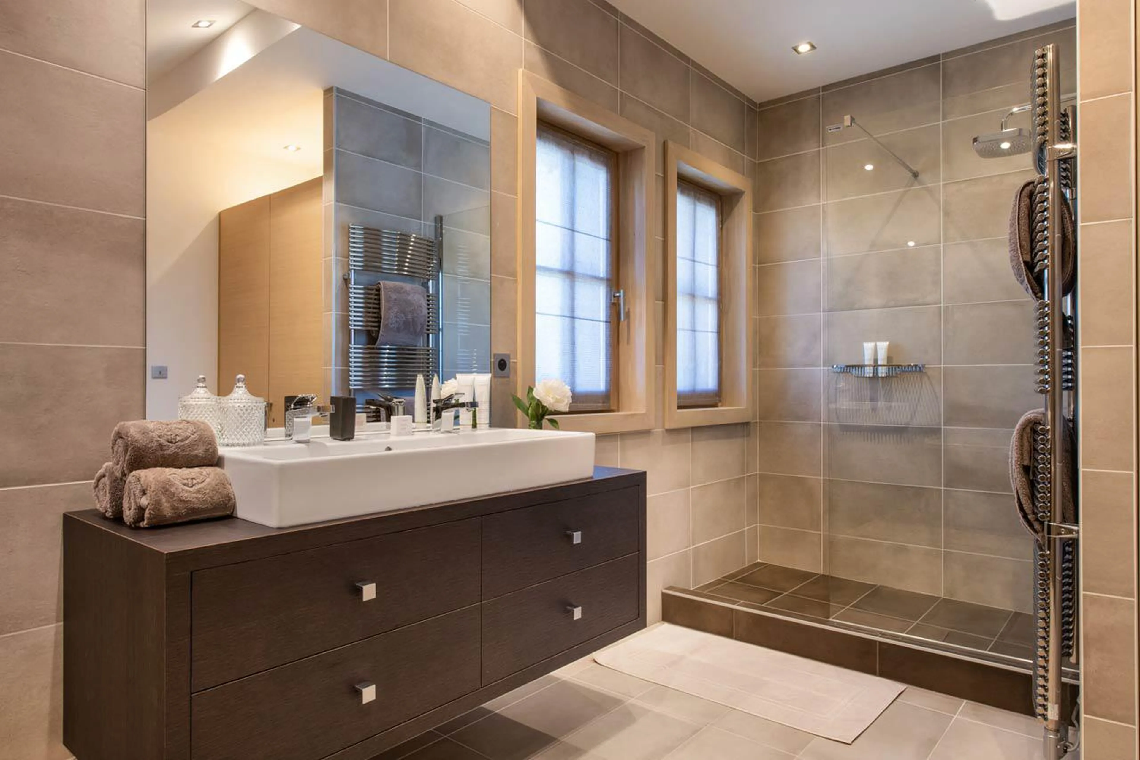 Master bathroom of Chalet Licorne des Neiges in Courchevel 1650