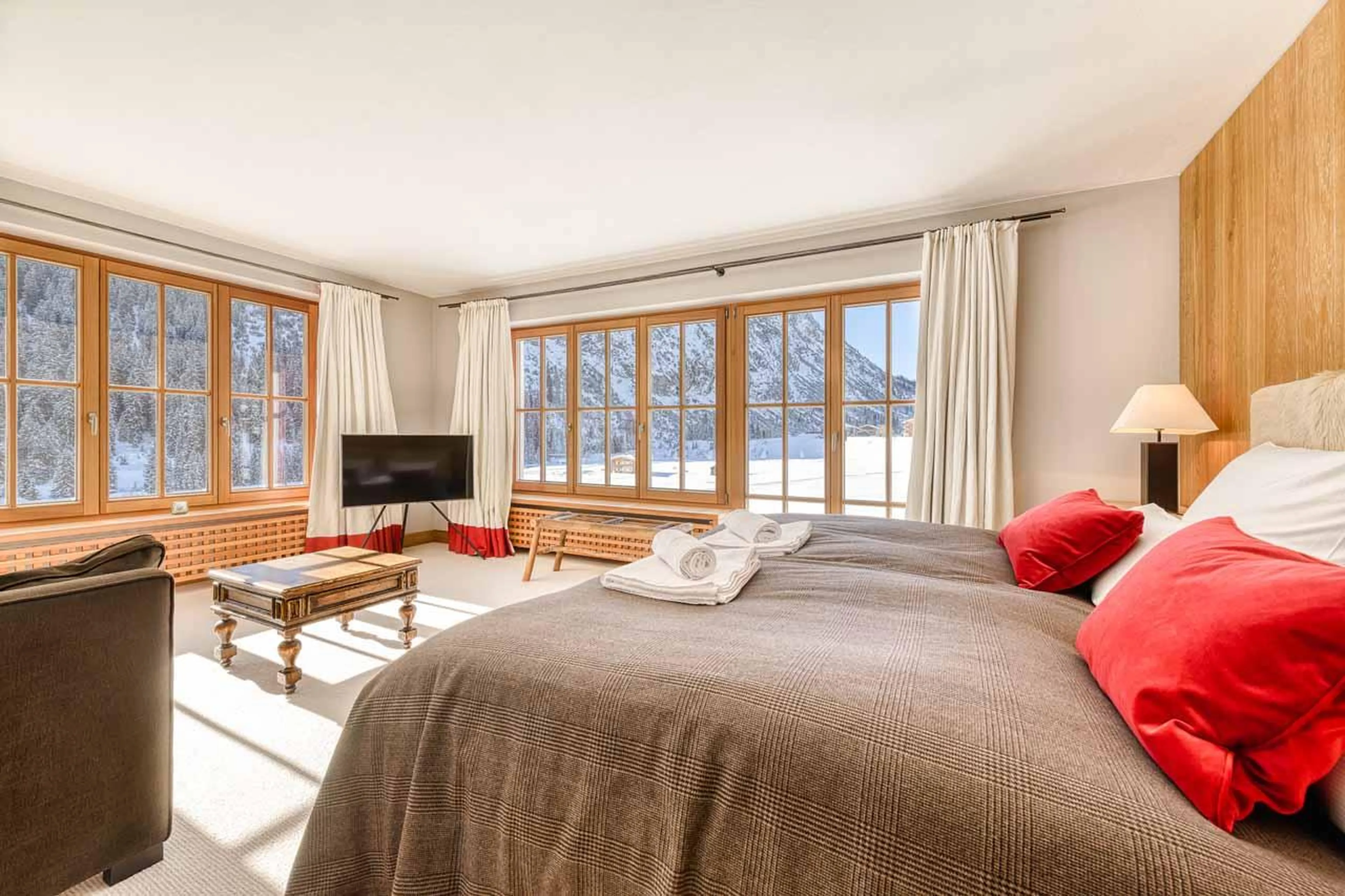 Bedroom two at Chalet Lilly in Zug
