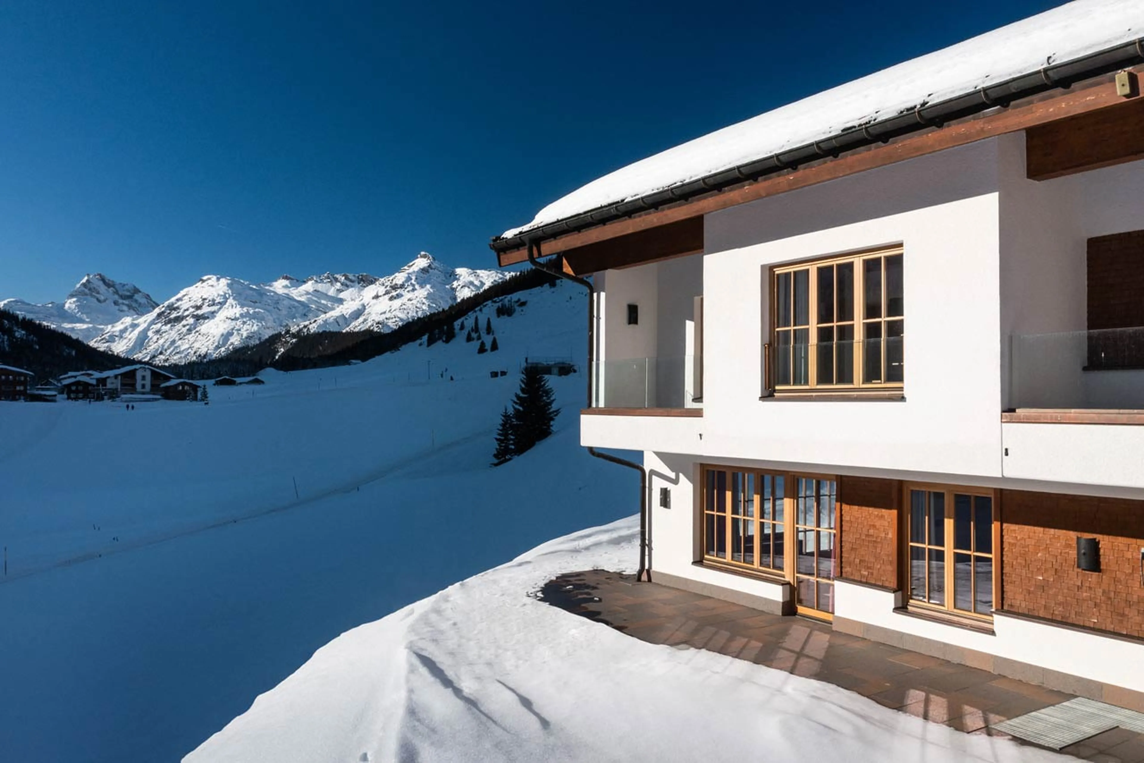 Exterior views from Chalet Lilly in Zug