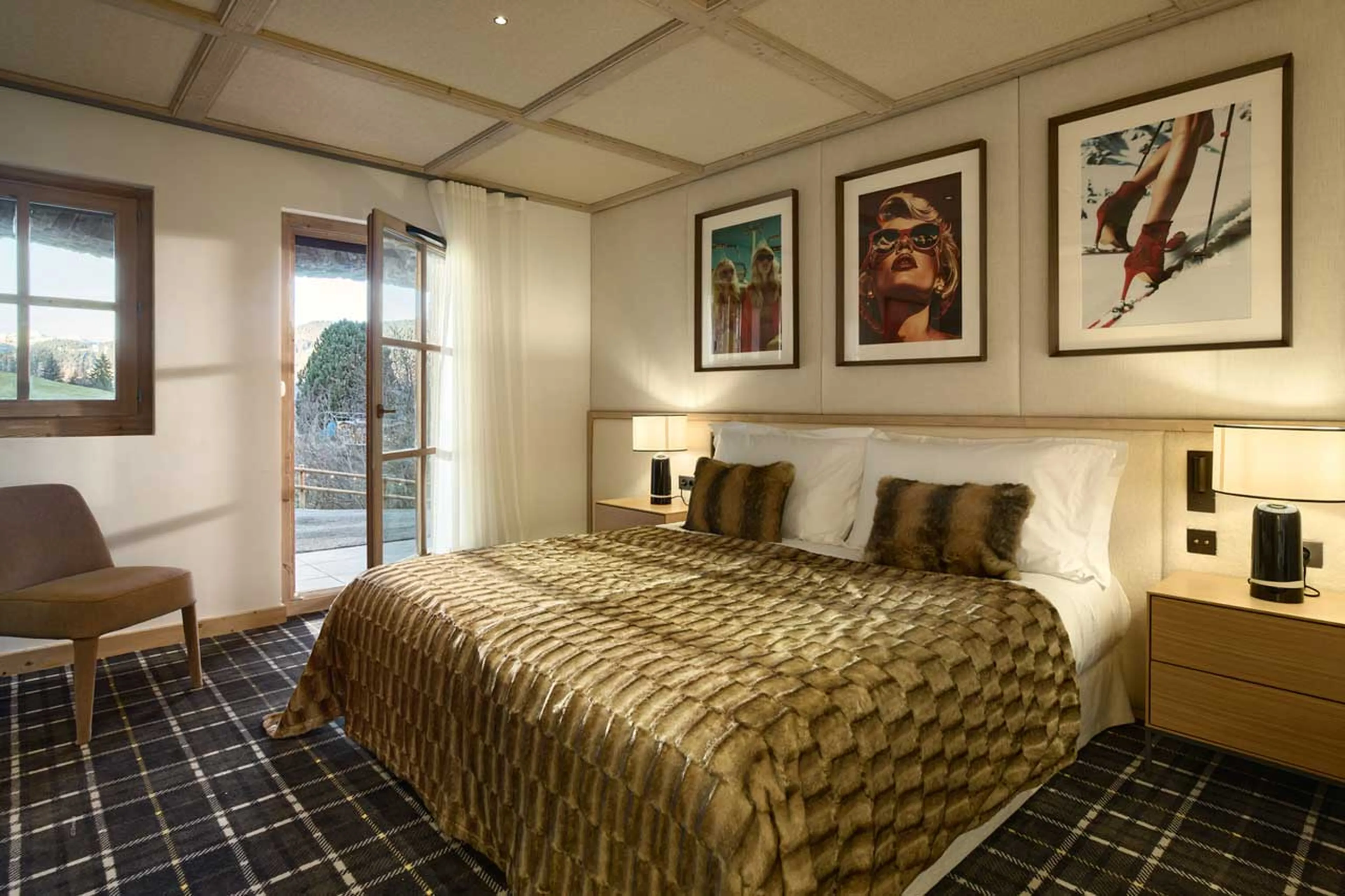 Bedroom 2 bed at Chalet L'Oree in Meribel