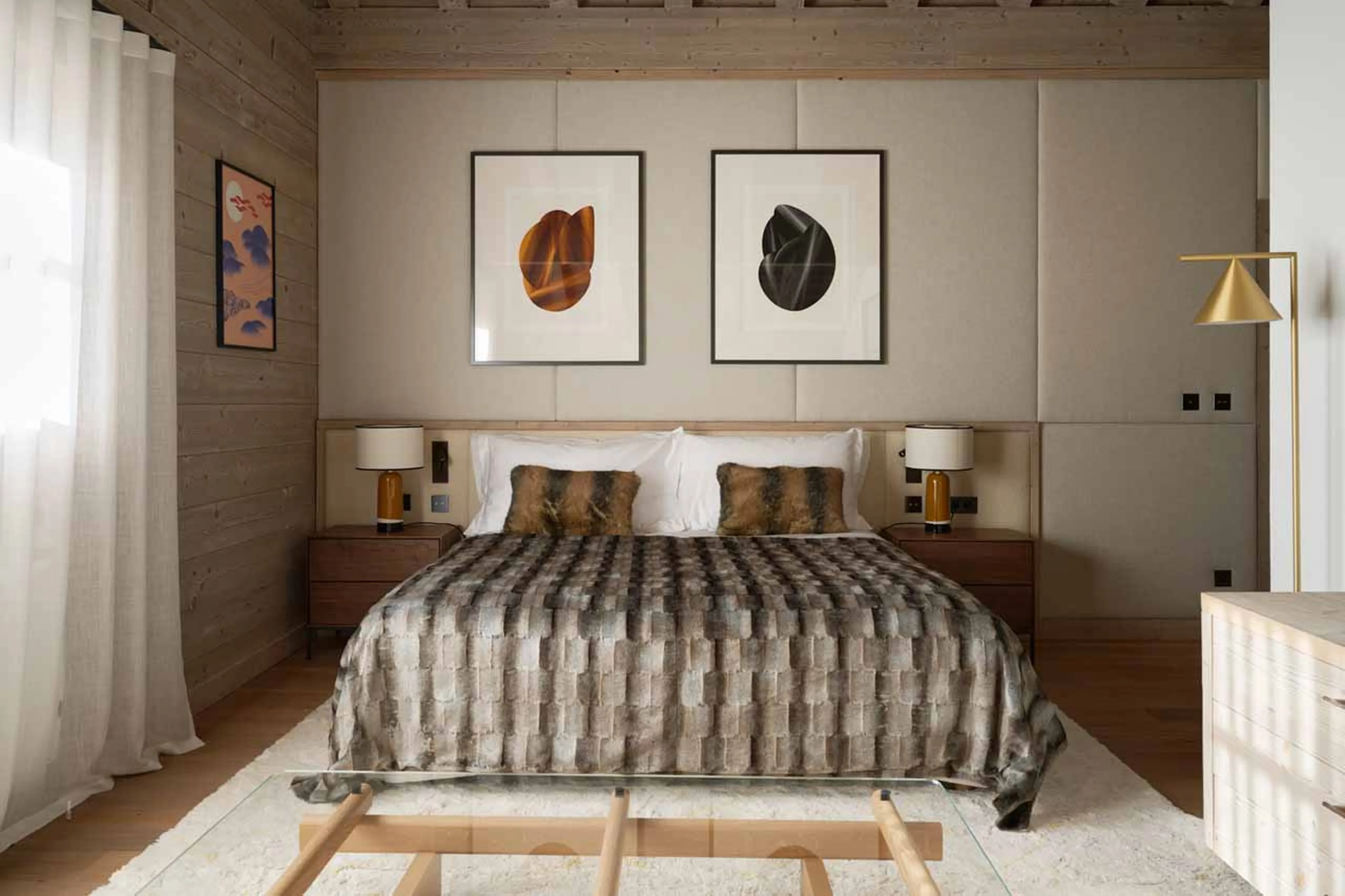 Bedroom 3 at Chalet L'Oree in Meribel