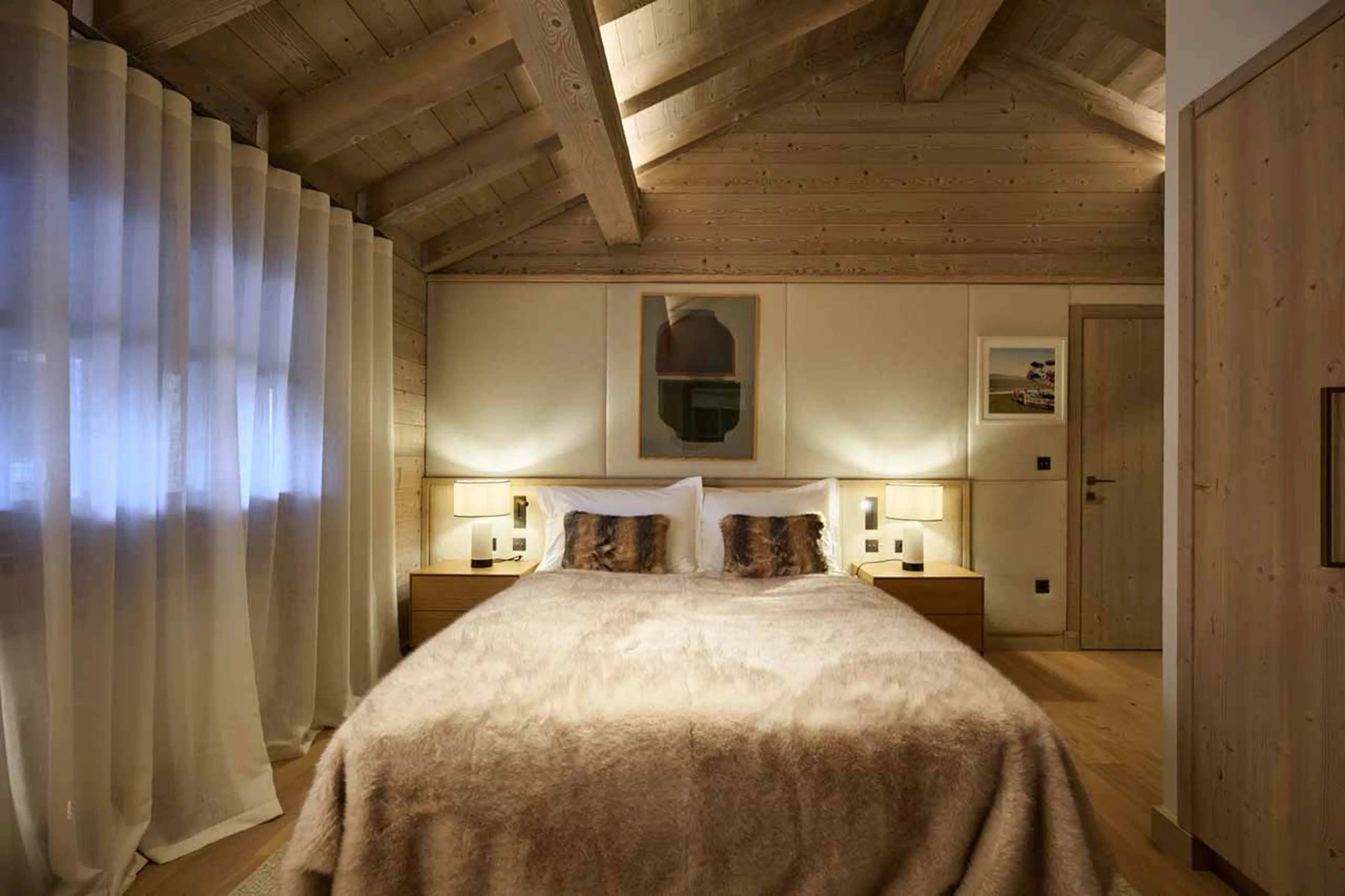 Bedroom 4 at Chalet L'Oree in Meribel