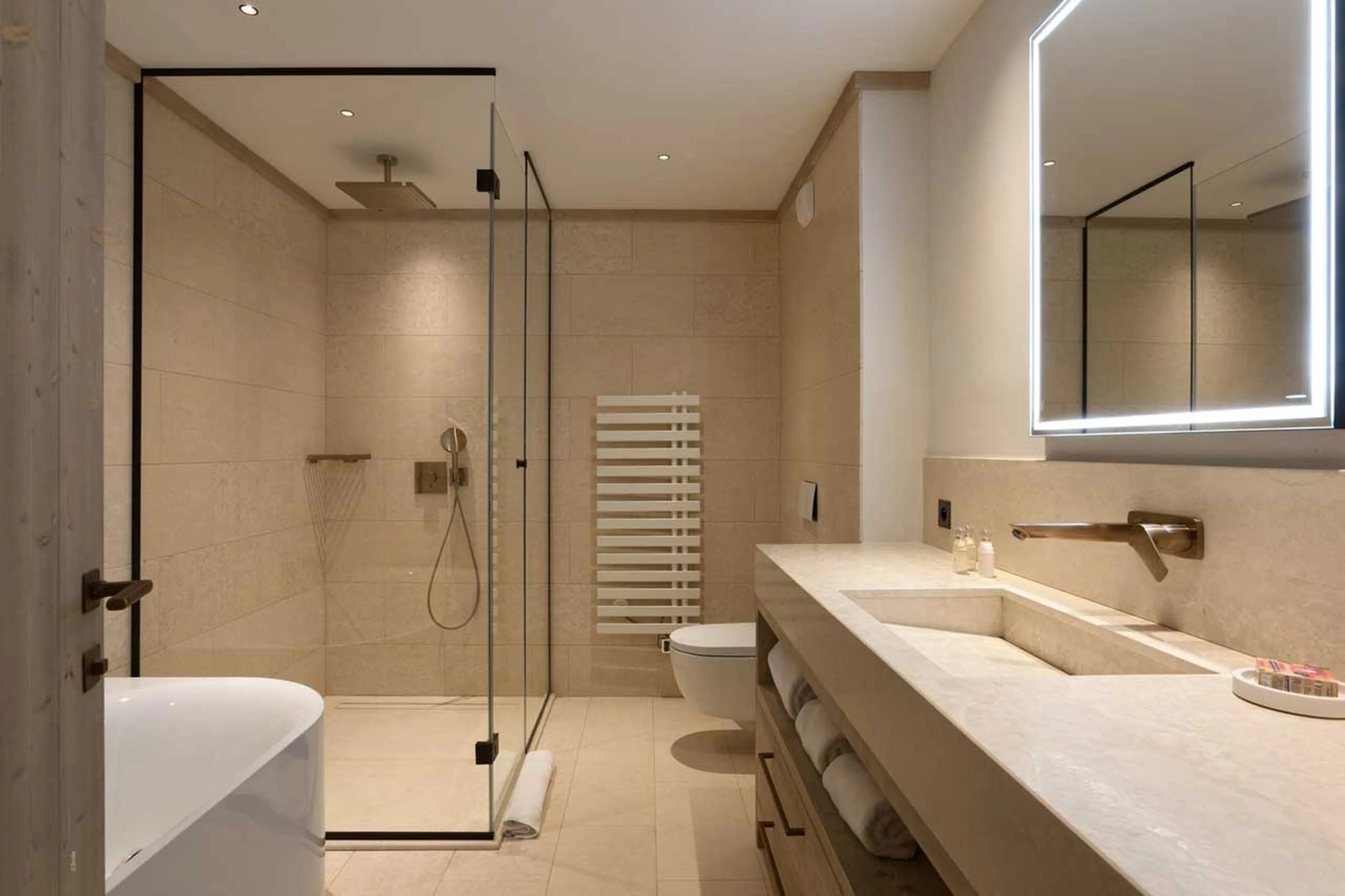 Bedroom 5 en-suite at Chalet L'Oree in Meribel