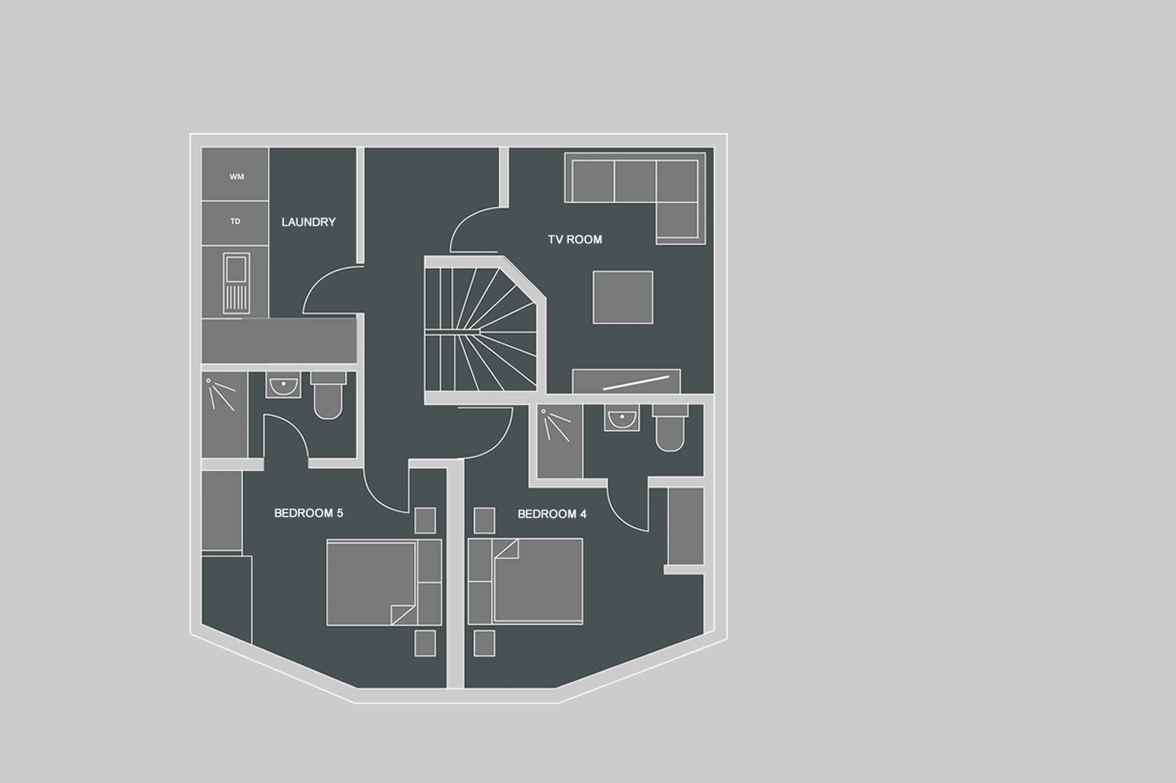 Level 1 floor plan of Chalet Lorne in Morzine