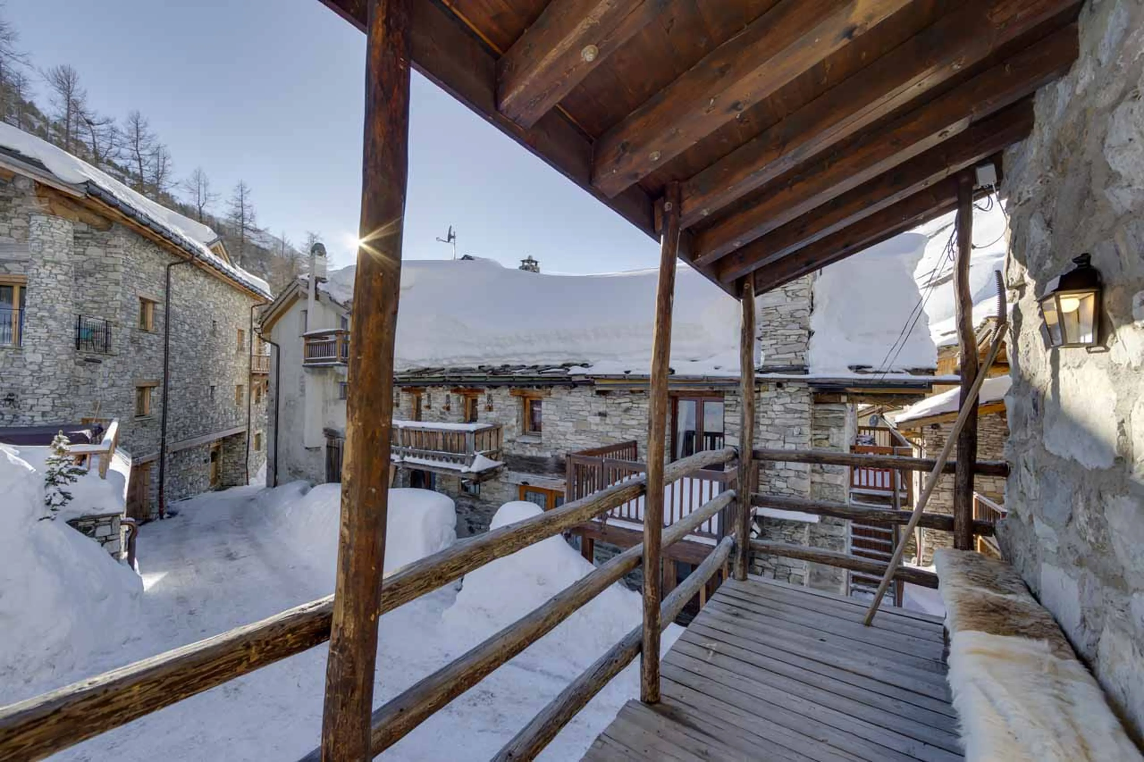 Balcony at Chalet Loup in Val d'Isere