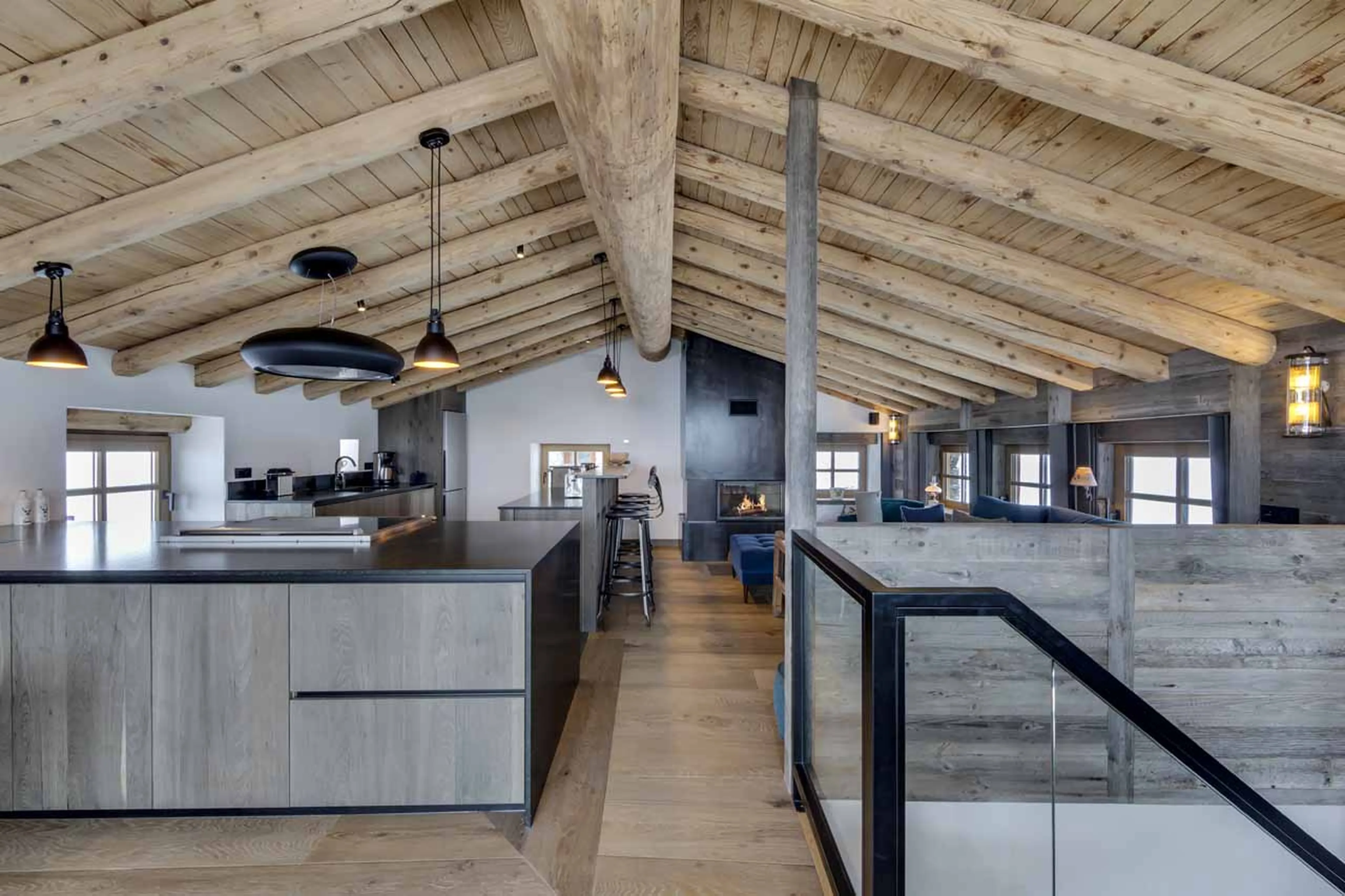 Kitchen at Chalet Loup in Val d'Isere