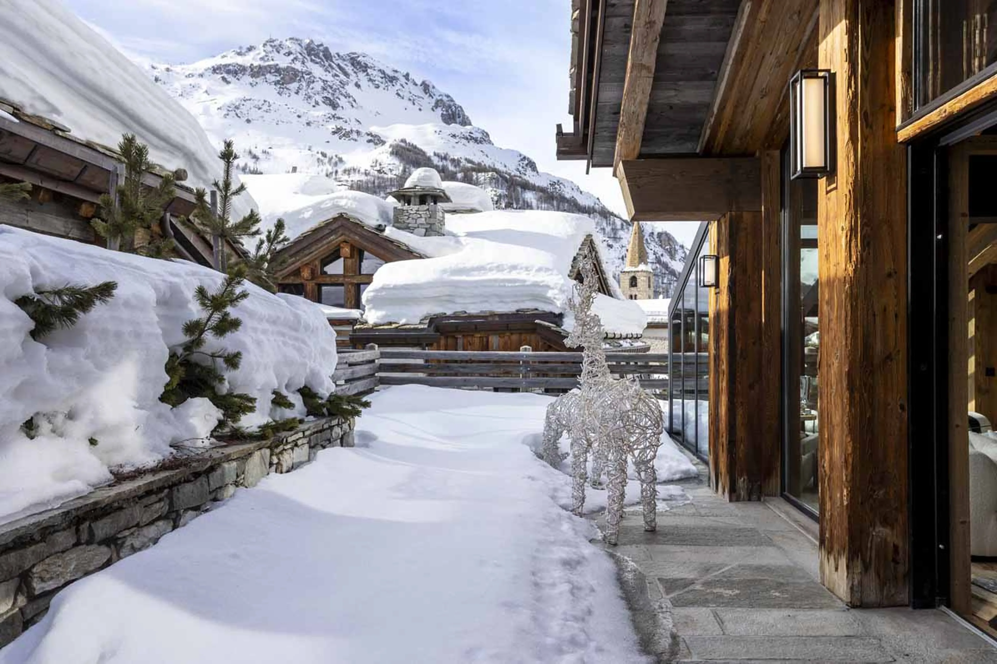 Balcony at Chalet L'Ours Blanc in Val d'Isere