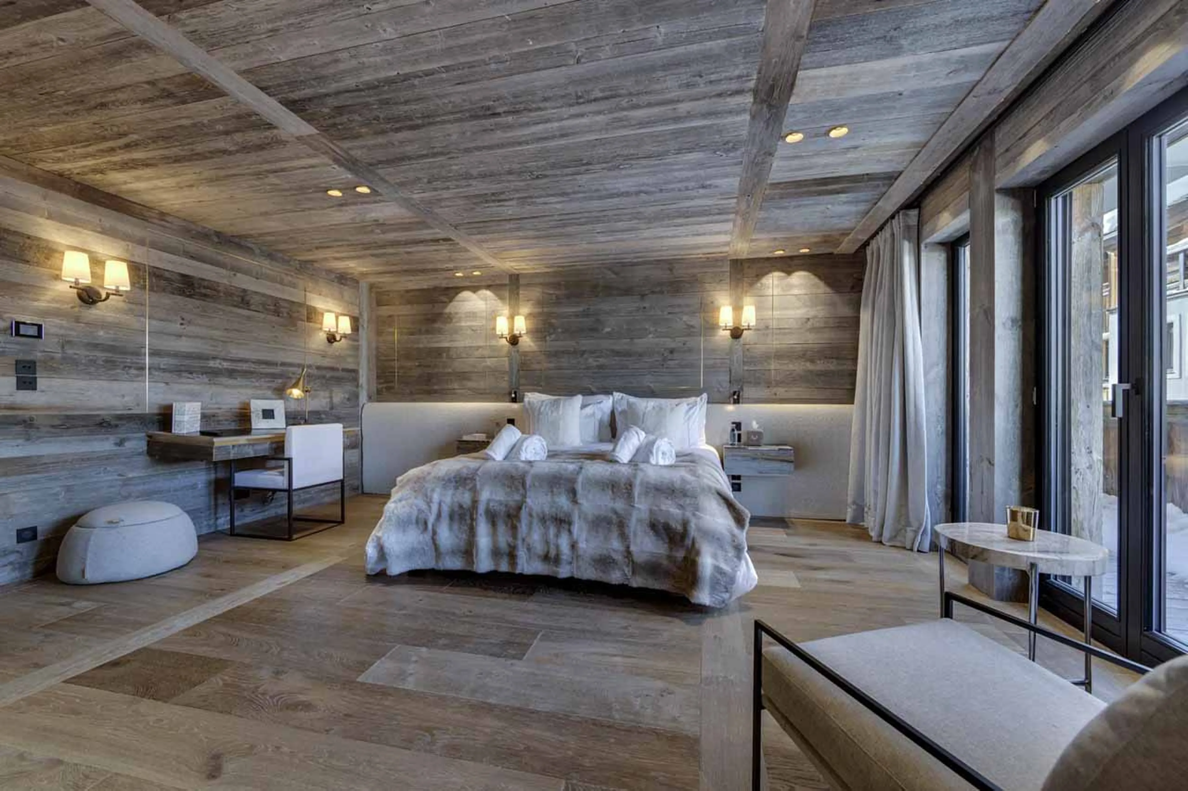 Bedroom 1 at Chalet L'Ours Blanc in Val d'Isere