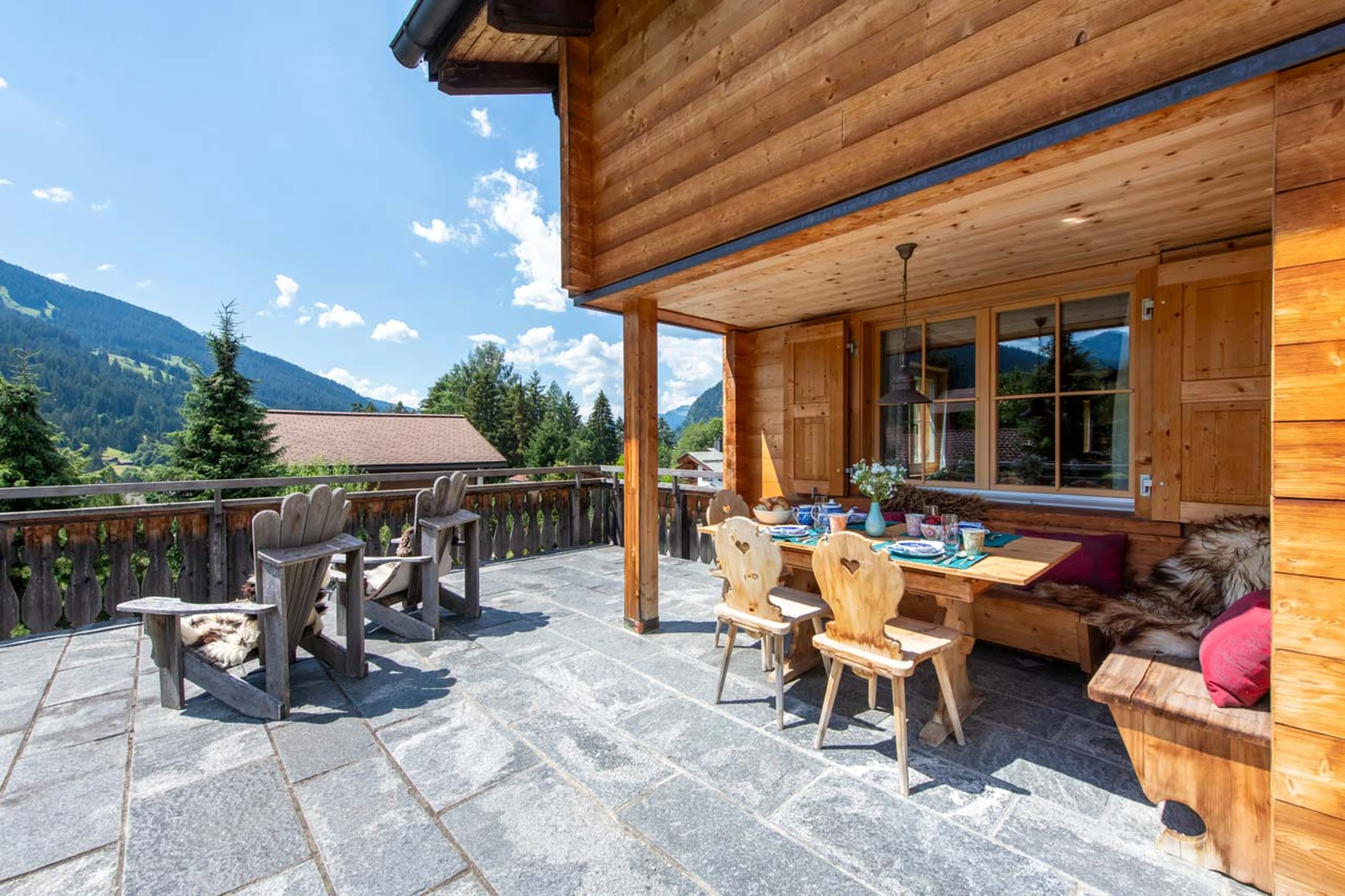 Mountain views at Chalet Leugisland in Klosters