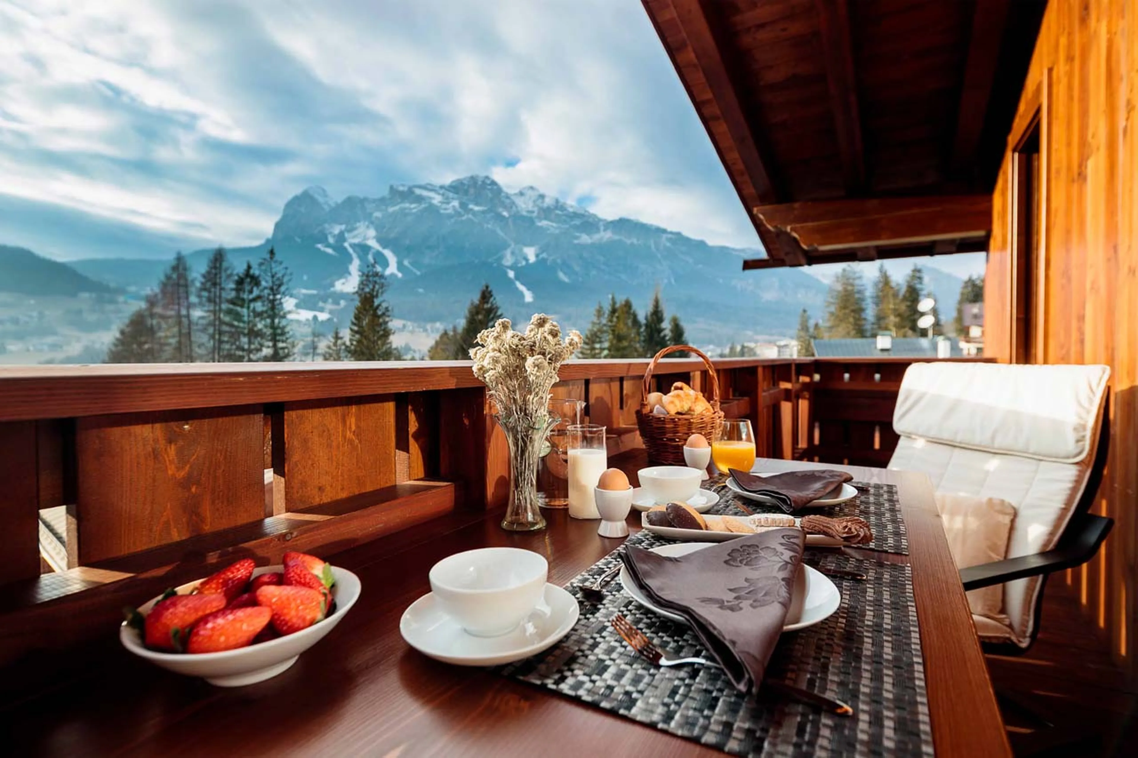 Balcony views at Chalet LV | 02 in Cortina