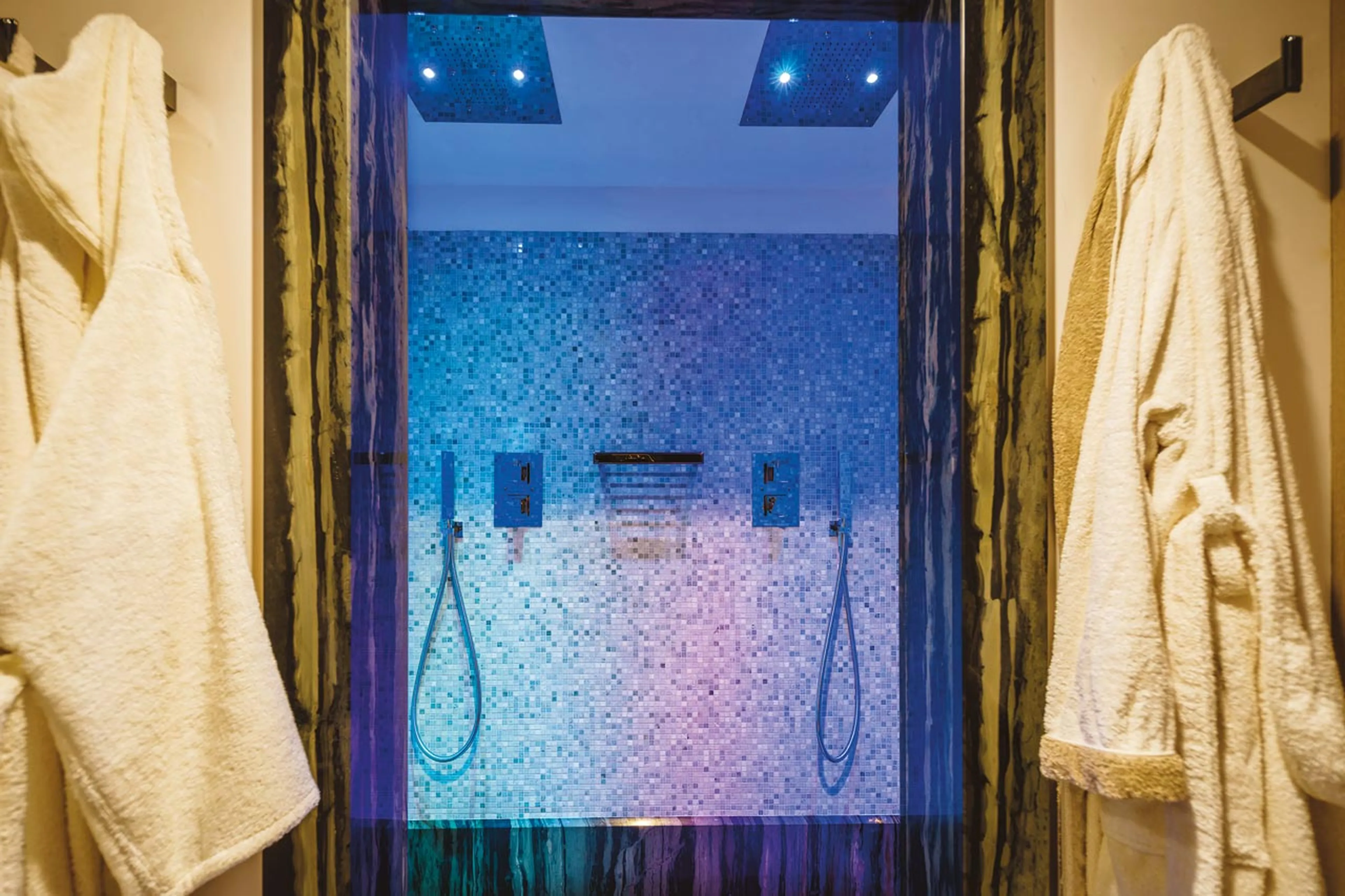 Shower in spa area at Chalet LV | 01 in Cortina