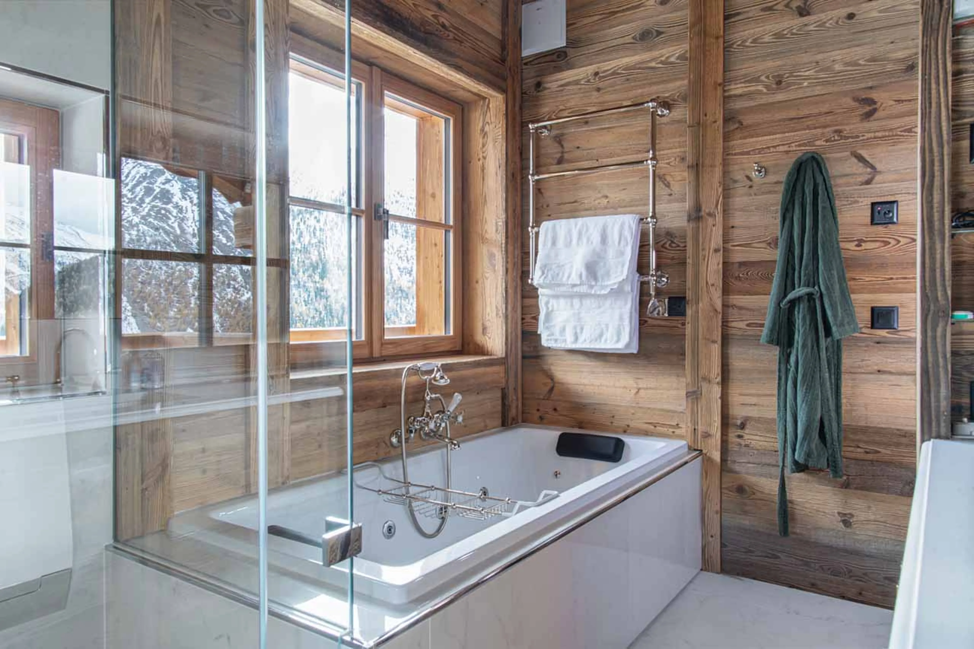 Bathroom at Chalet Lycka in Saas Fee