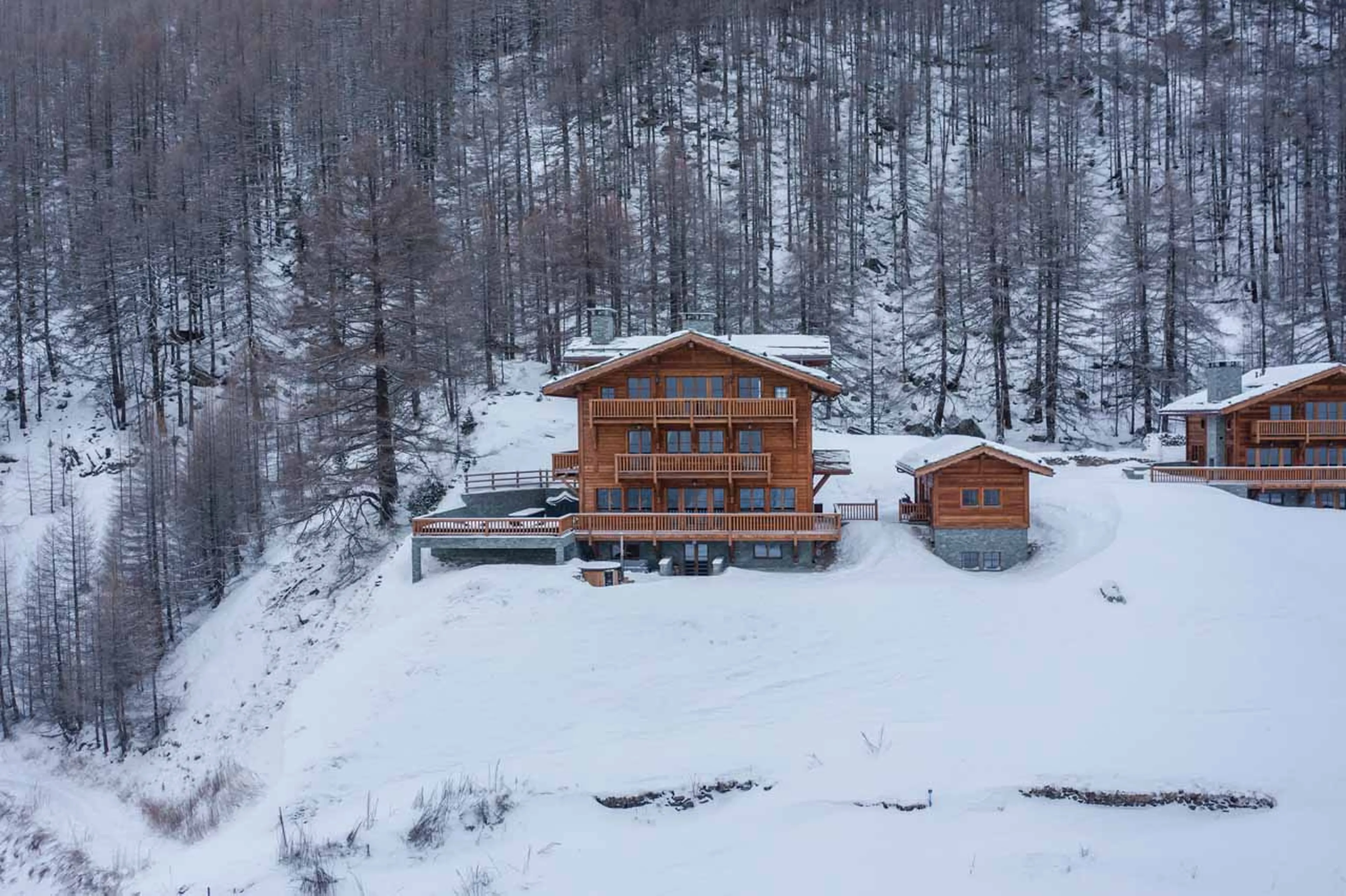 Location of Chalet Lycka in Saas Fee