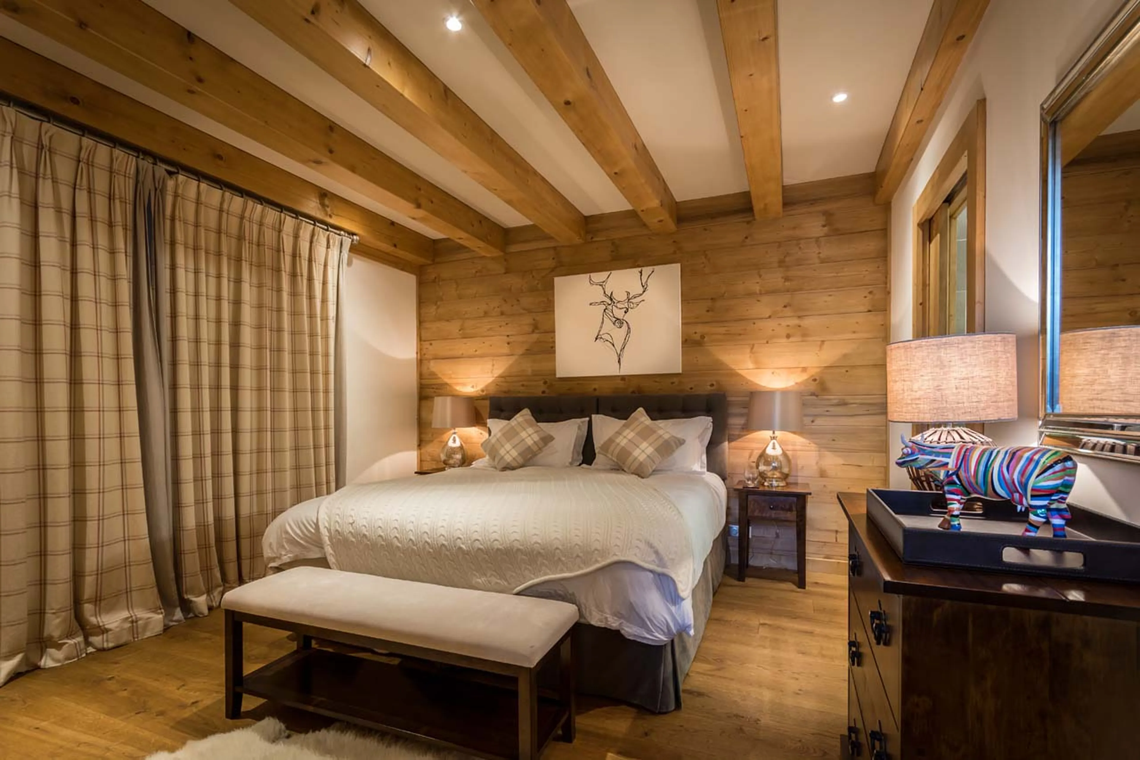 Bedroom four at Chalet M in Morzine