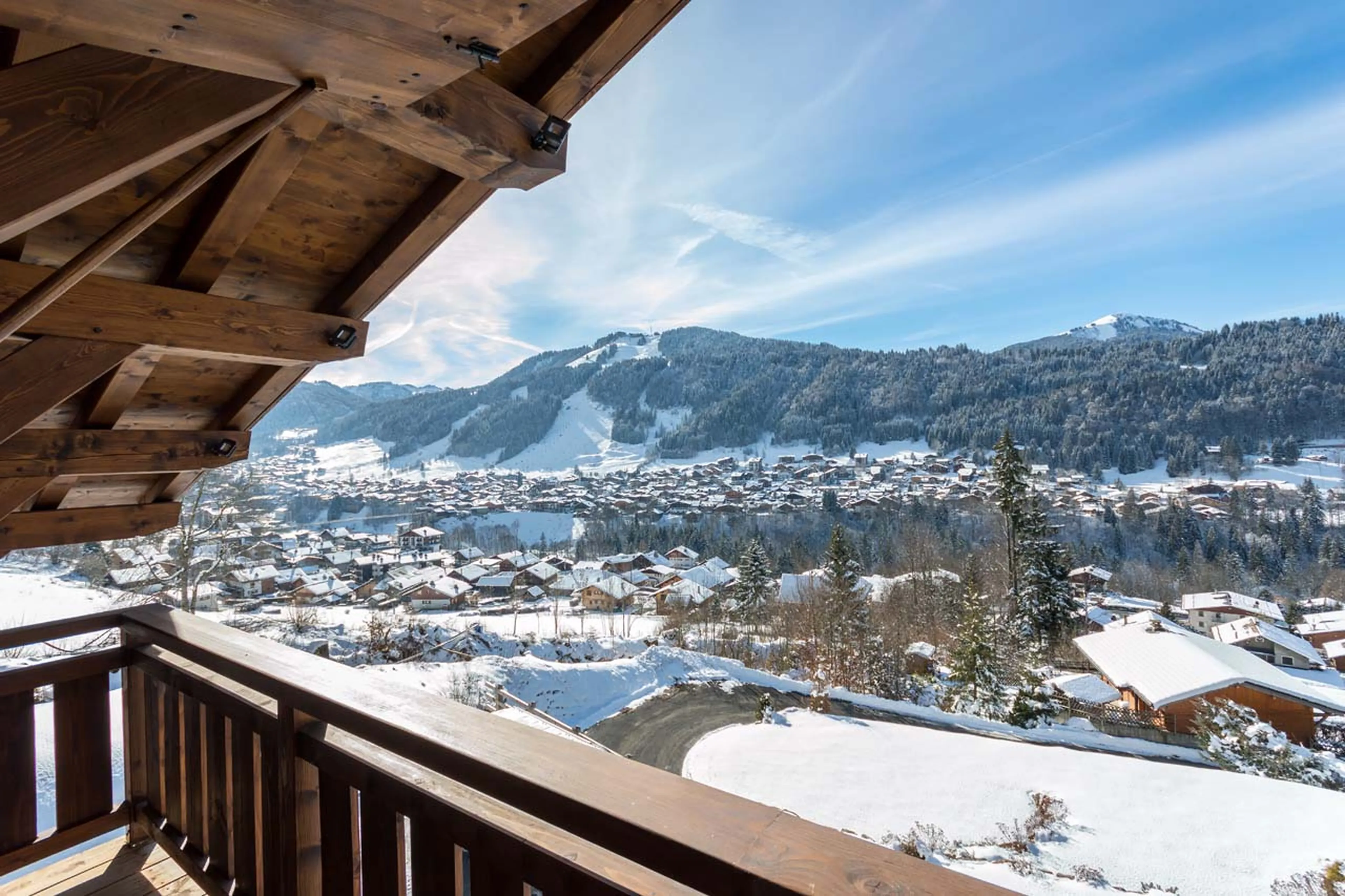 Panoramic views from Chalet M in Morzine