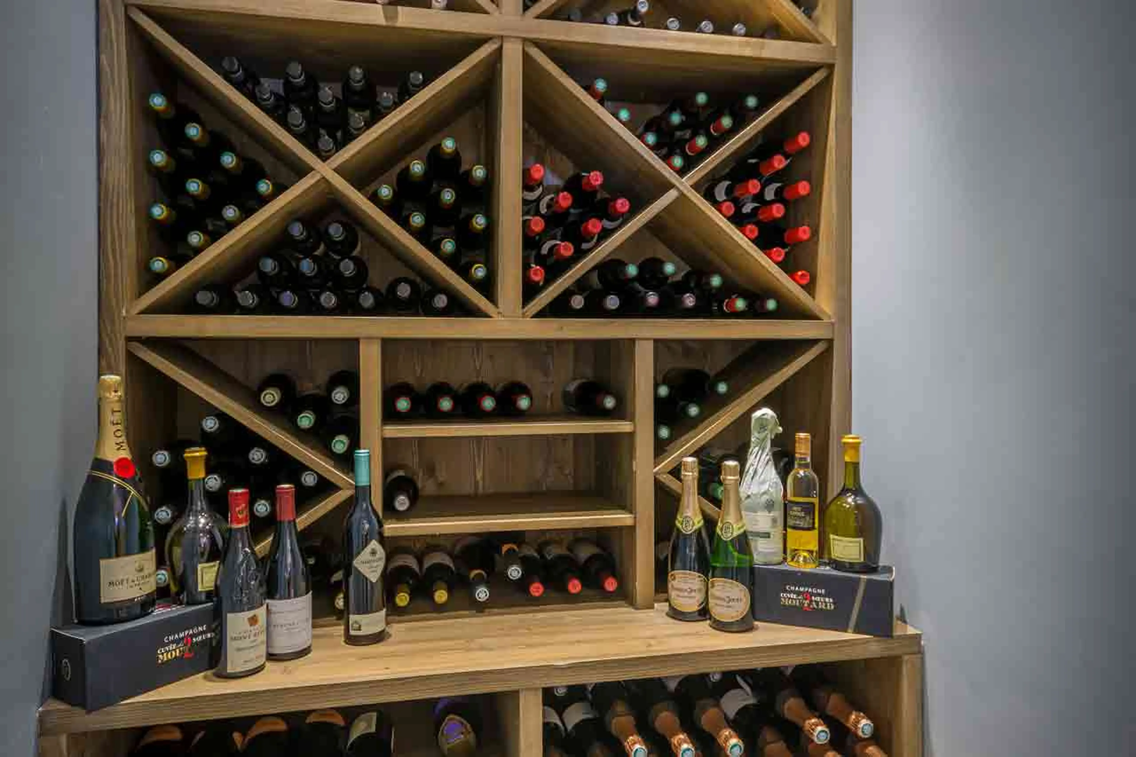 Wine cellar at Chalet M in Morzine
