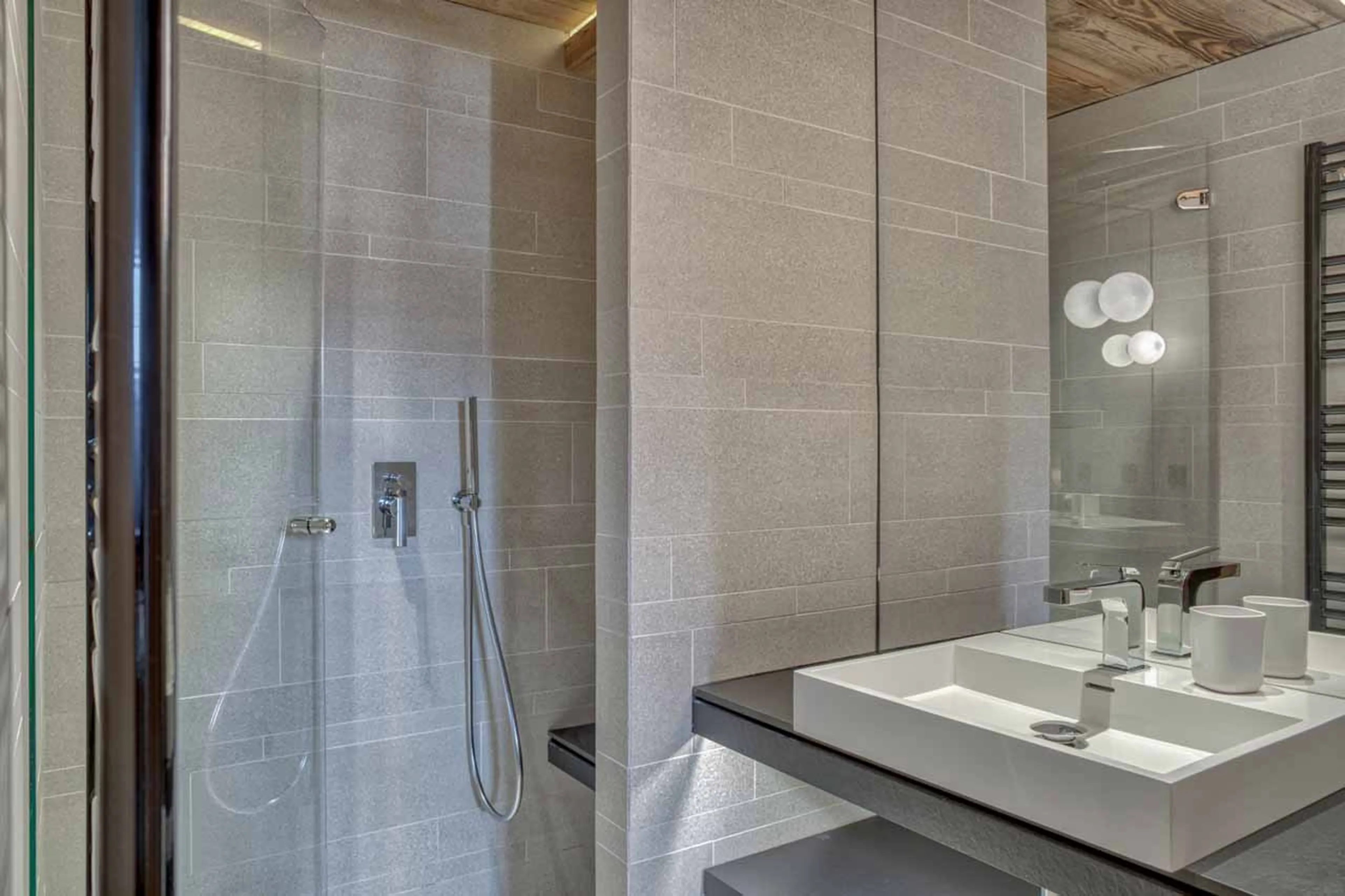Bedroom 3 en-suite at Chalet Maier in Megeve