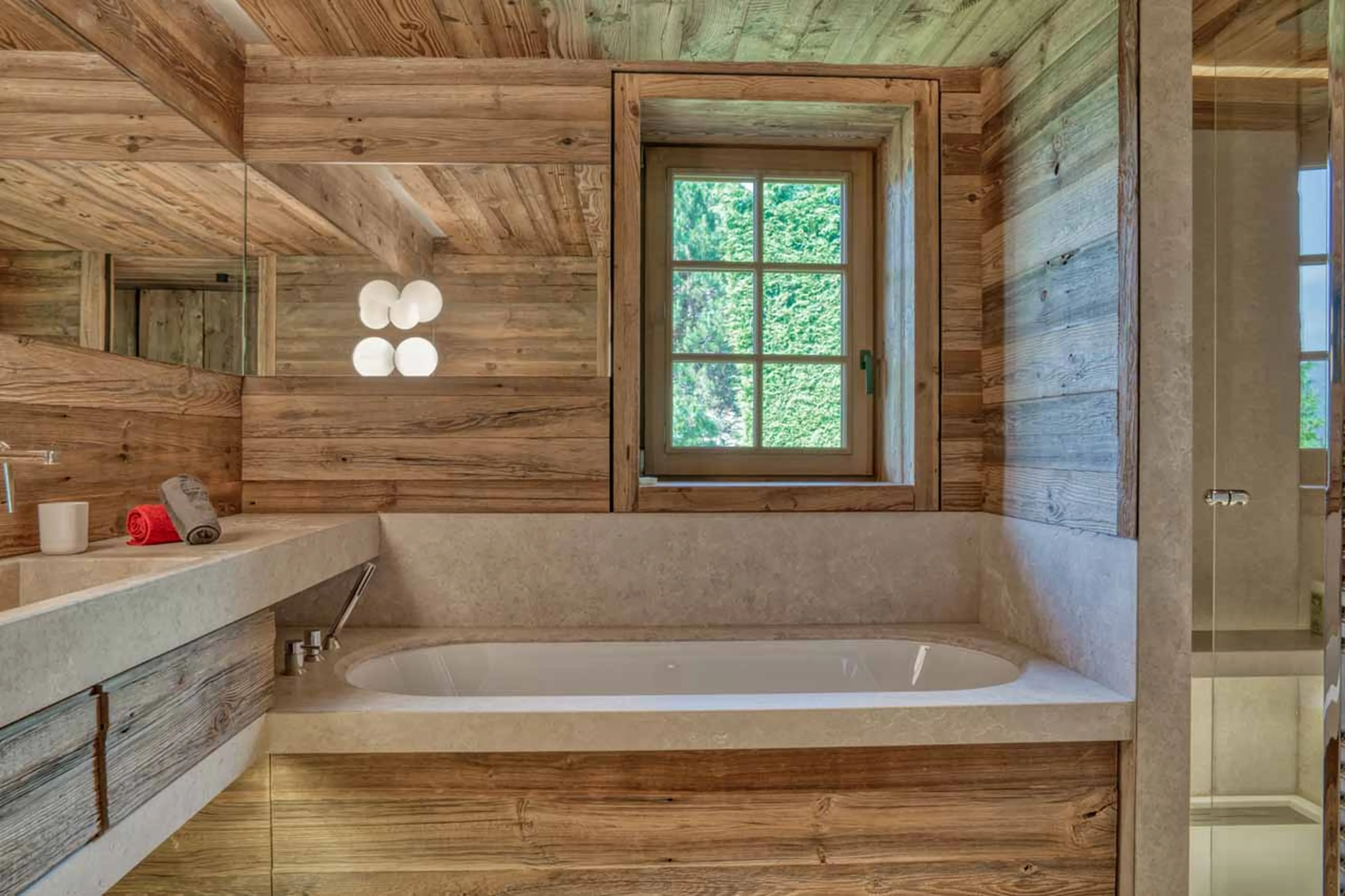 Bedroom 6 en-suite at Chalet Maier in Megeve