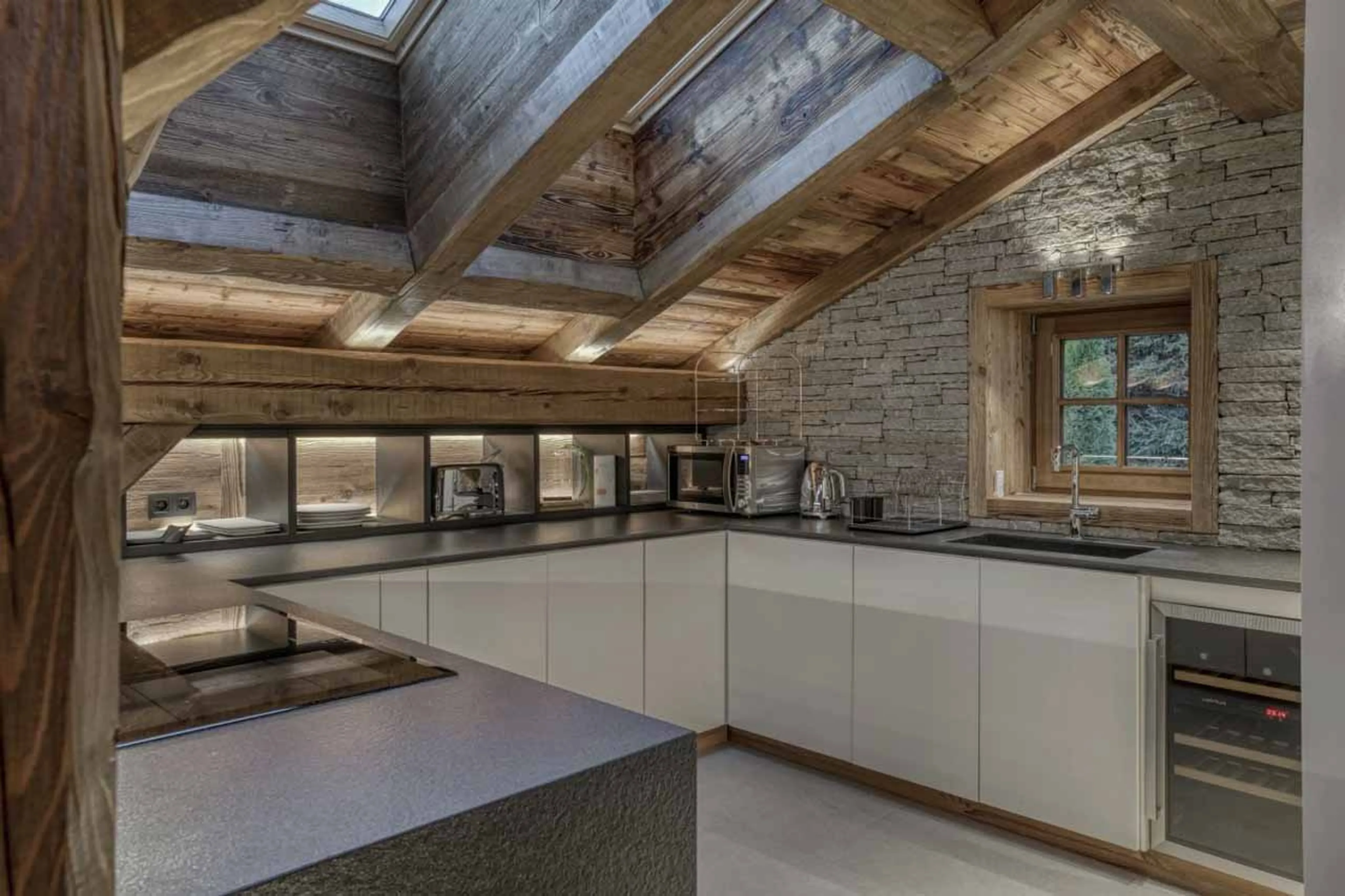 Kitchen at Chalet Maier in Megeve