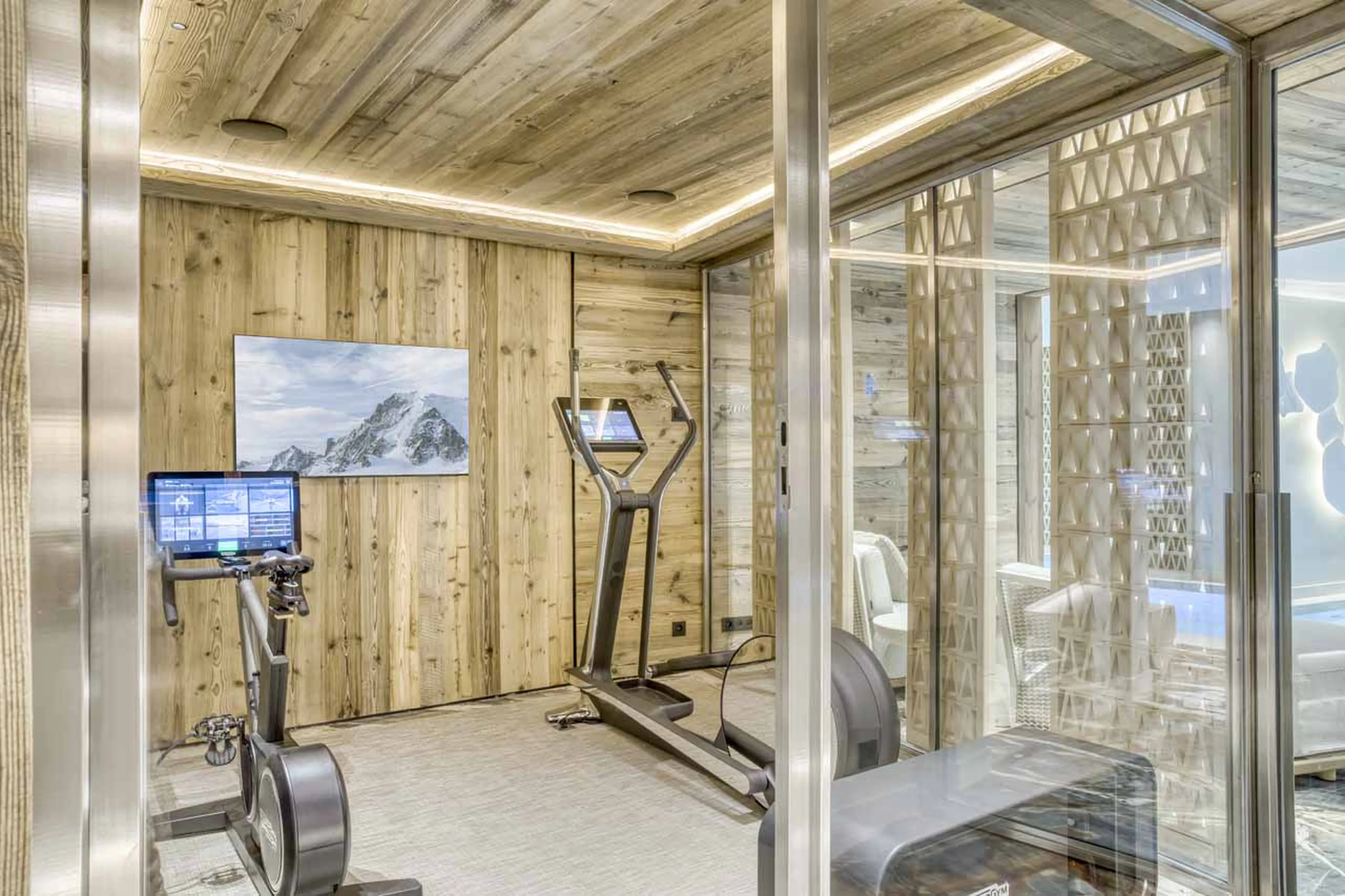 Gym at Chalet Maier in Megeve