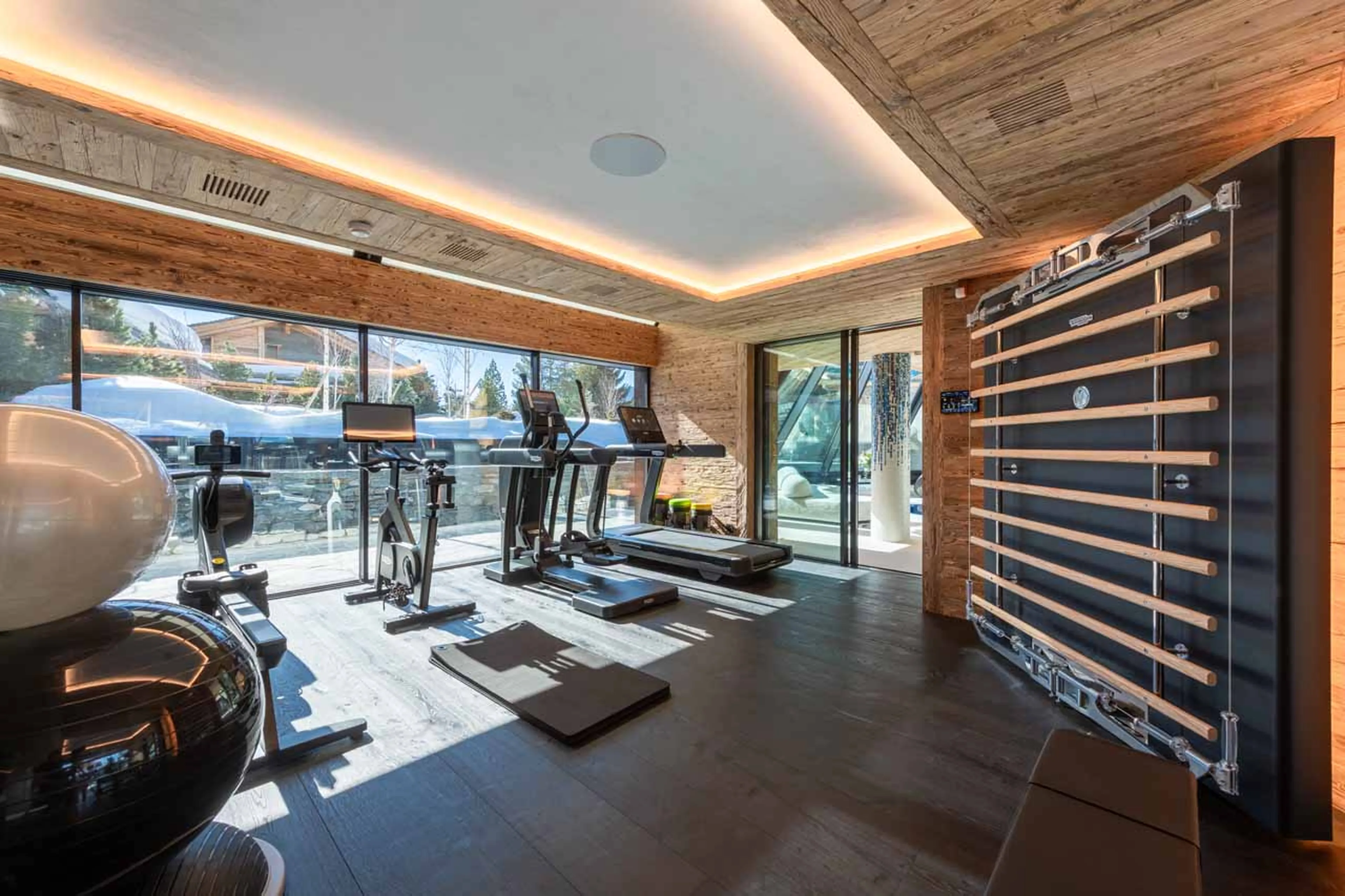 Gym in Chalet Makini in Verbier