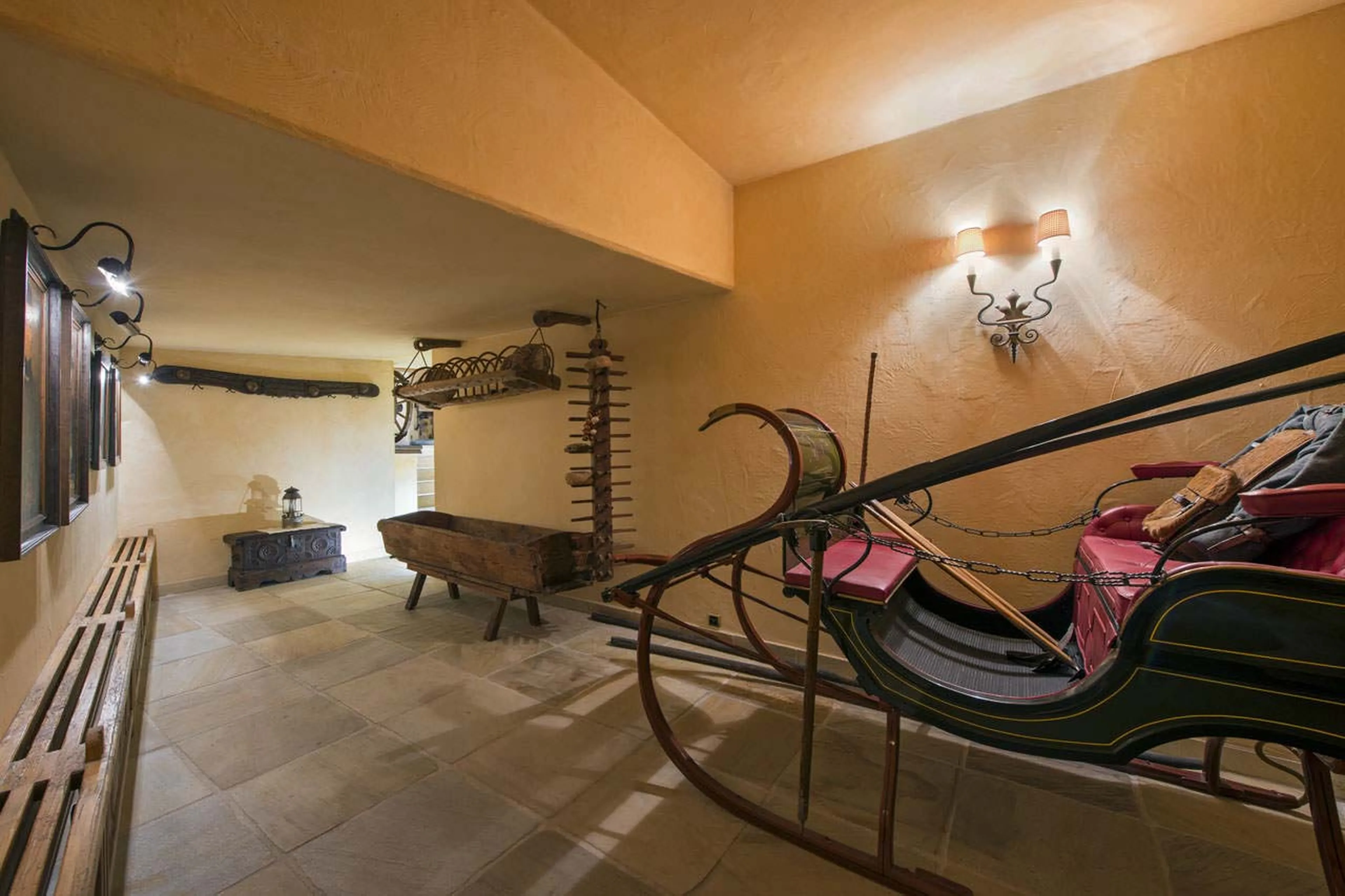 Spa entrance of Chalet Makini in Verbier