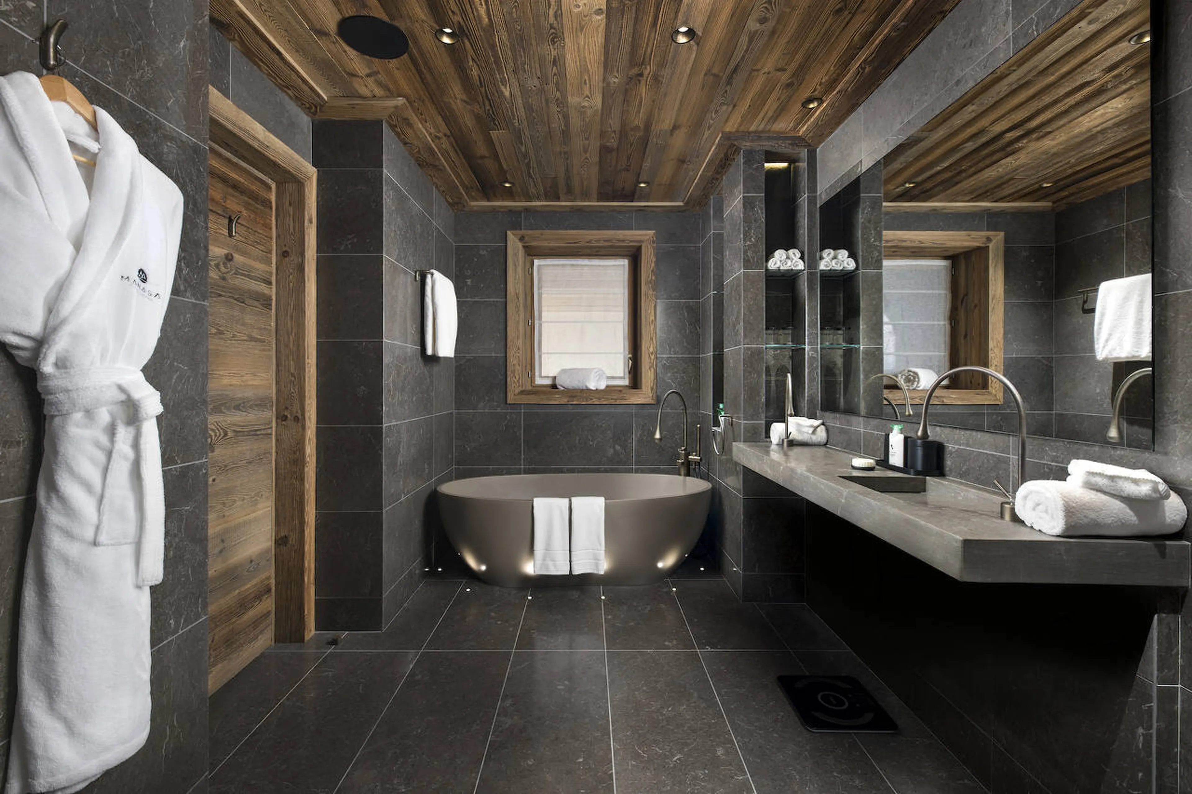Bathroom two at Chalet Manasa in Courchevel 1850