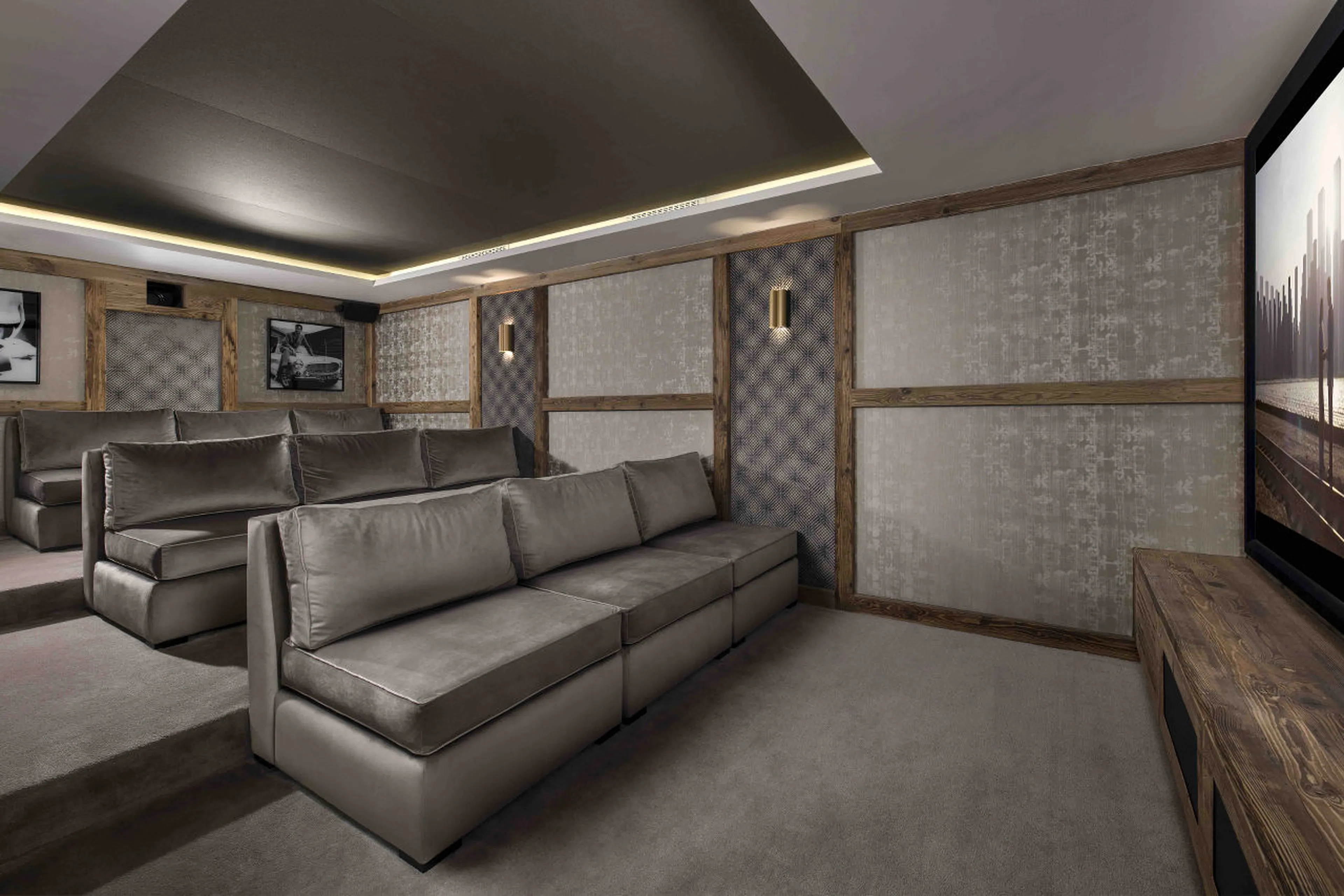 Cinema room at Chalet Manasa in Courchevel 1850