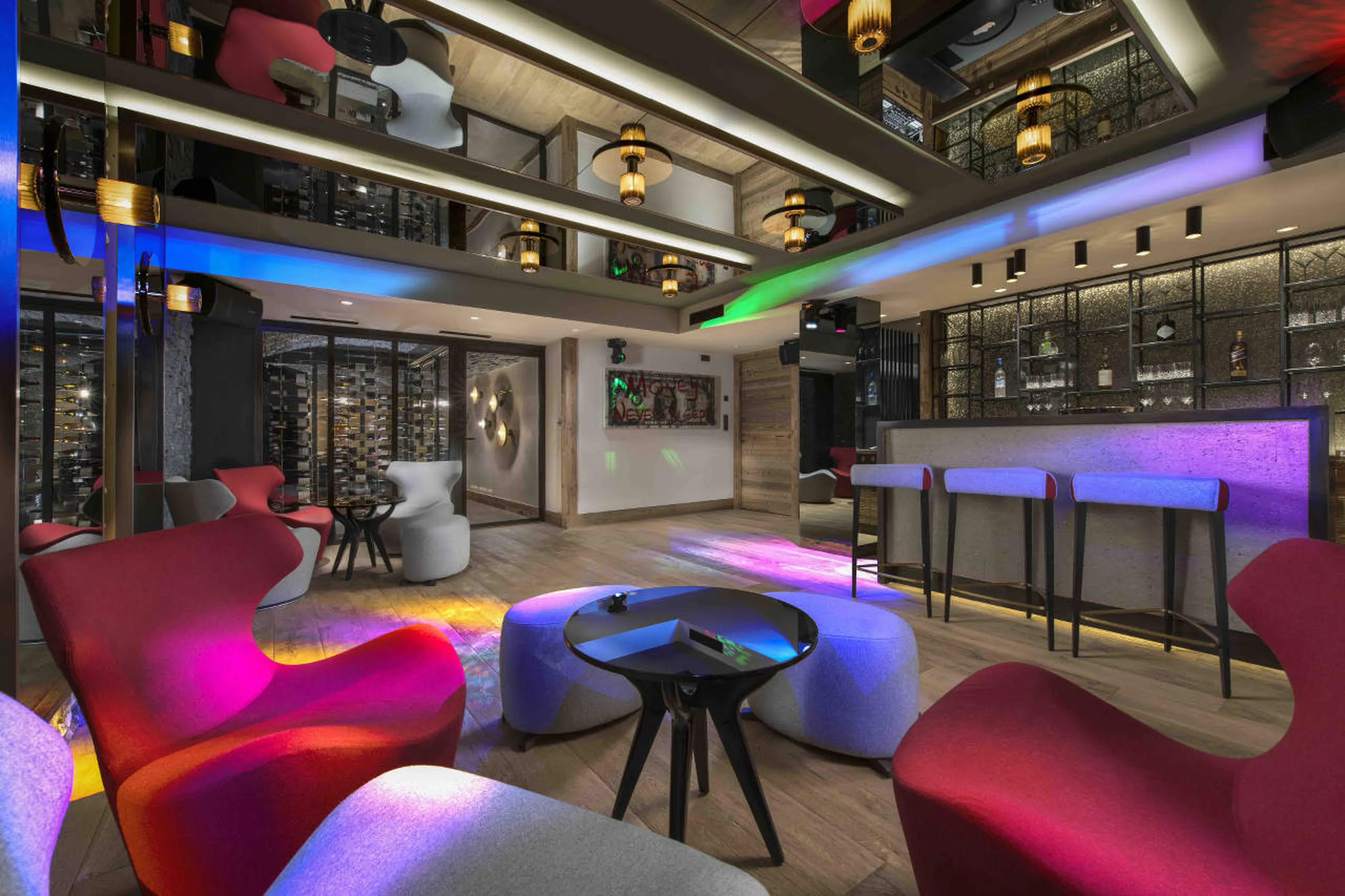 Bar/nightclub at Chalet Manasa in Courchevel 1850