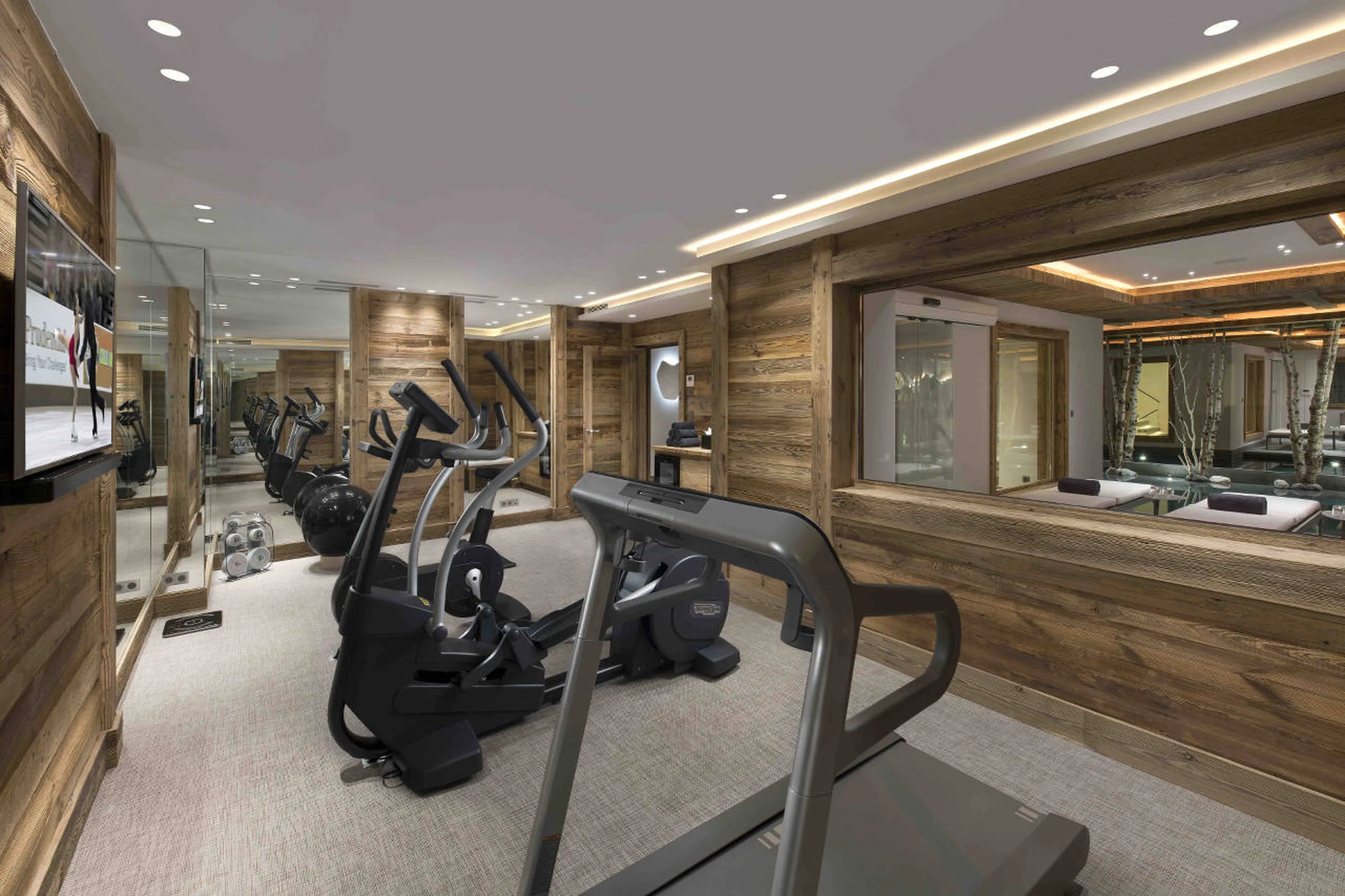 Fitness area at Chalet Manasa in Courchevel 1850