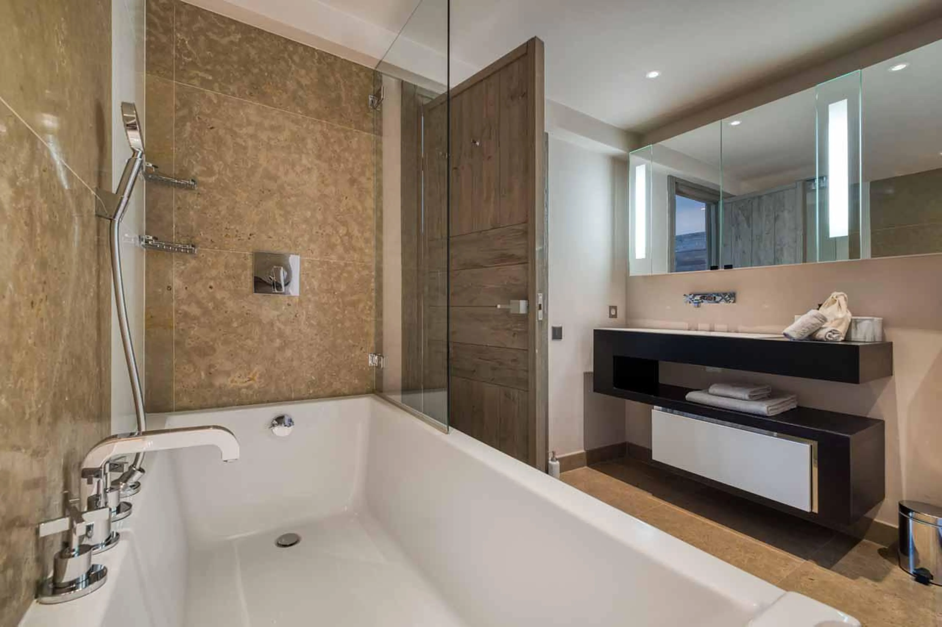 Bathroom two at Chalet Mandala in Megeve