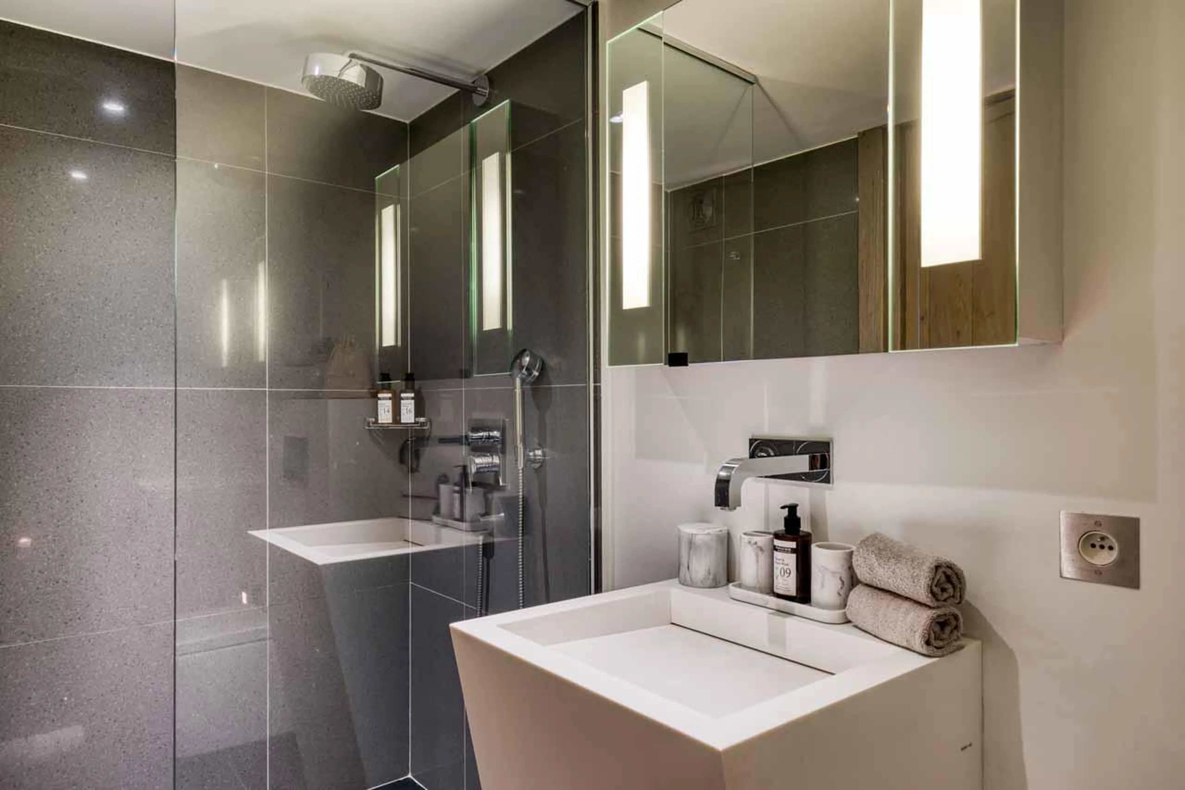 Shower room at Chalet Mandala in Megeve