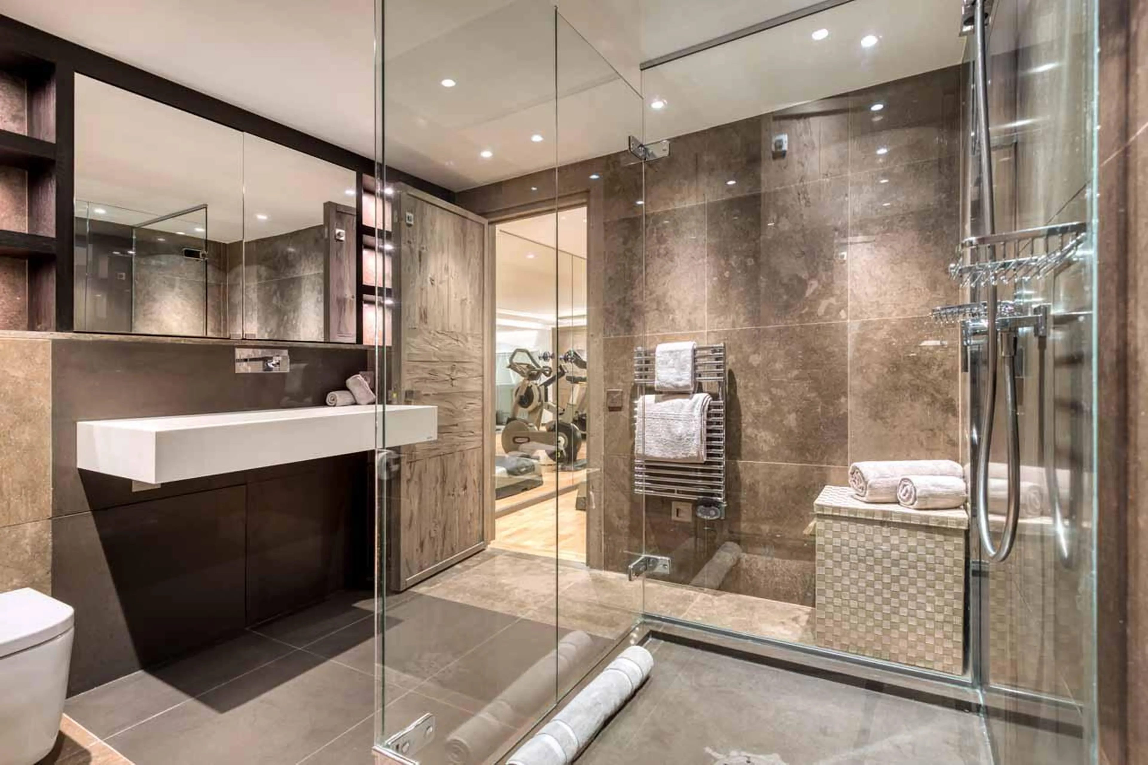 Bathroom at Chalet Mandala in Megeve