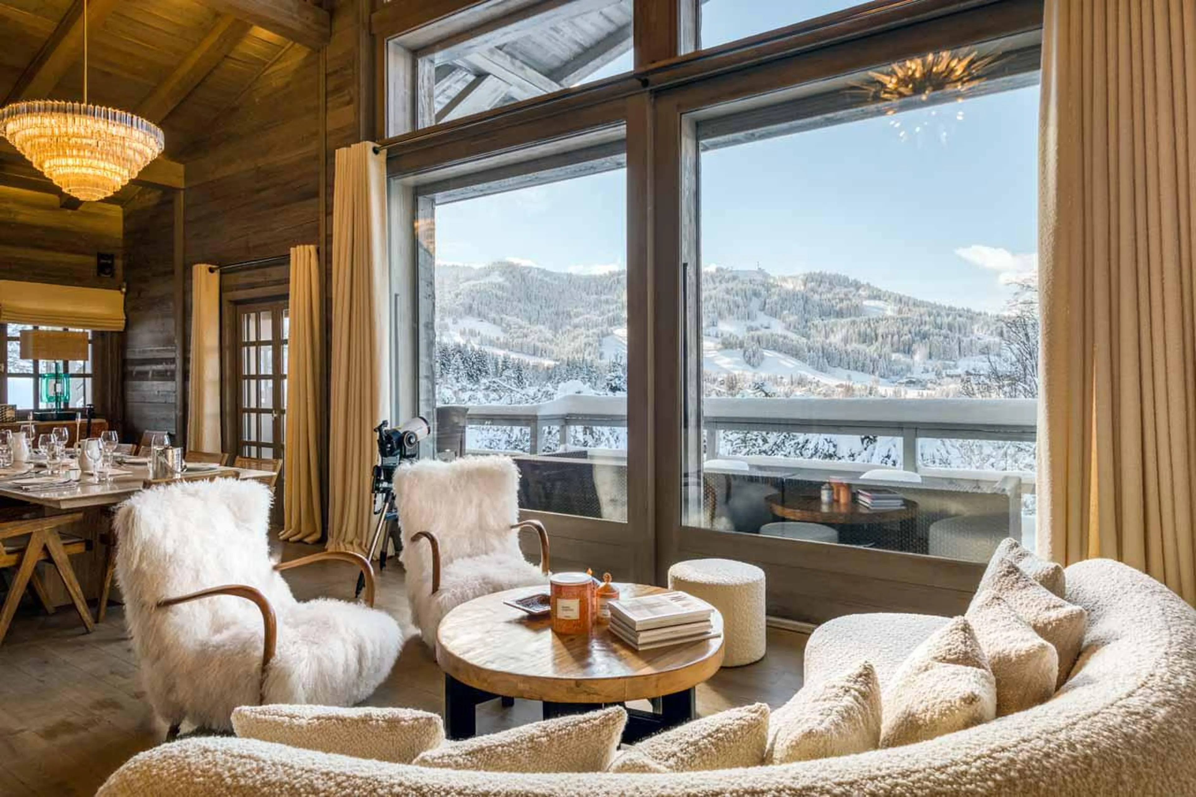 Mountain views from Chalet Mandala in Megeve