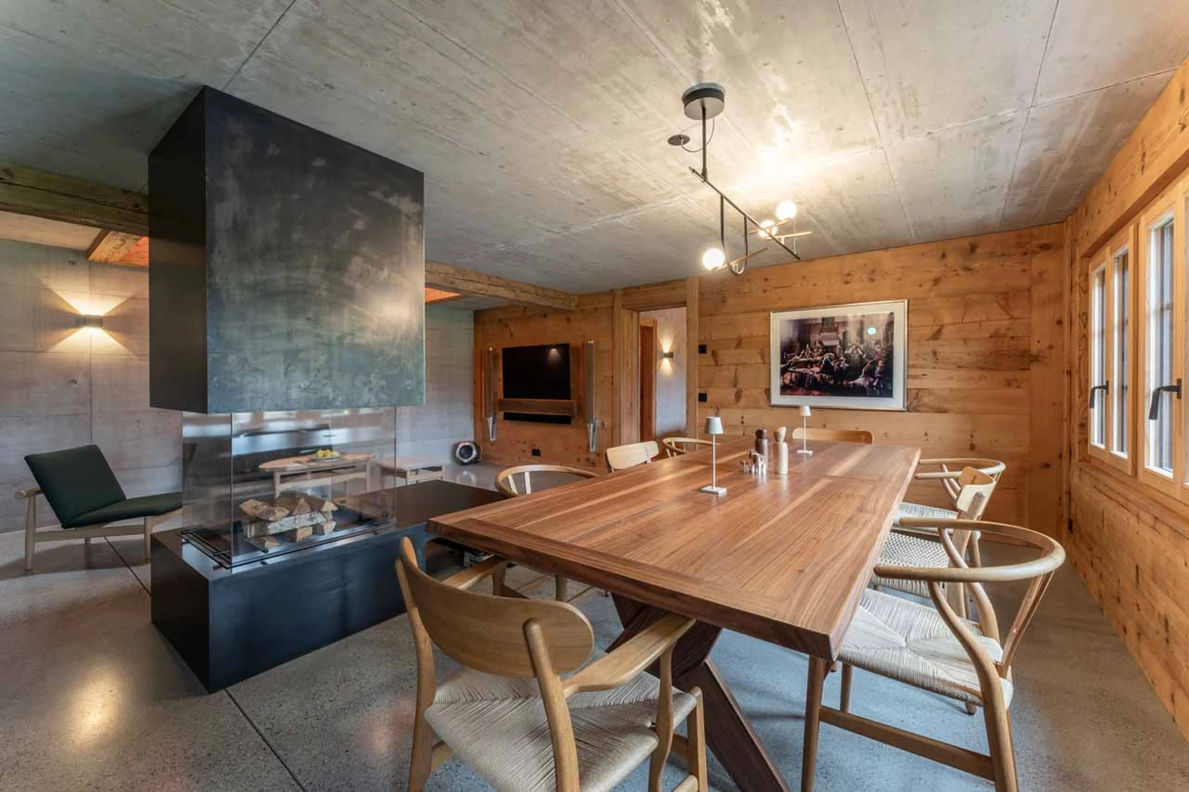 Sitting area at Chalet Mannenberg near Gstaad