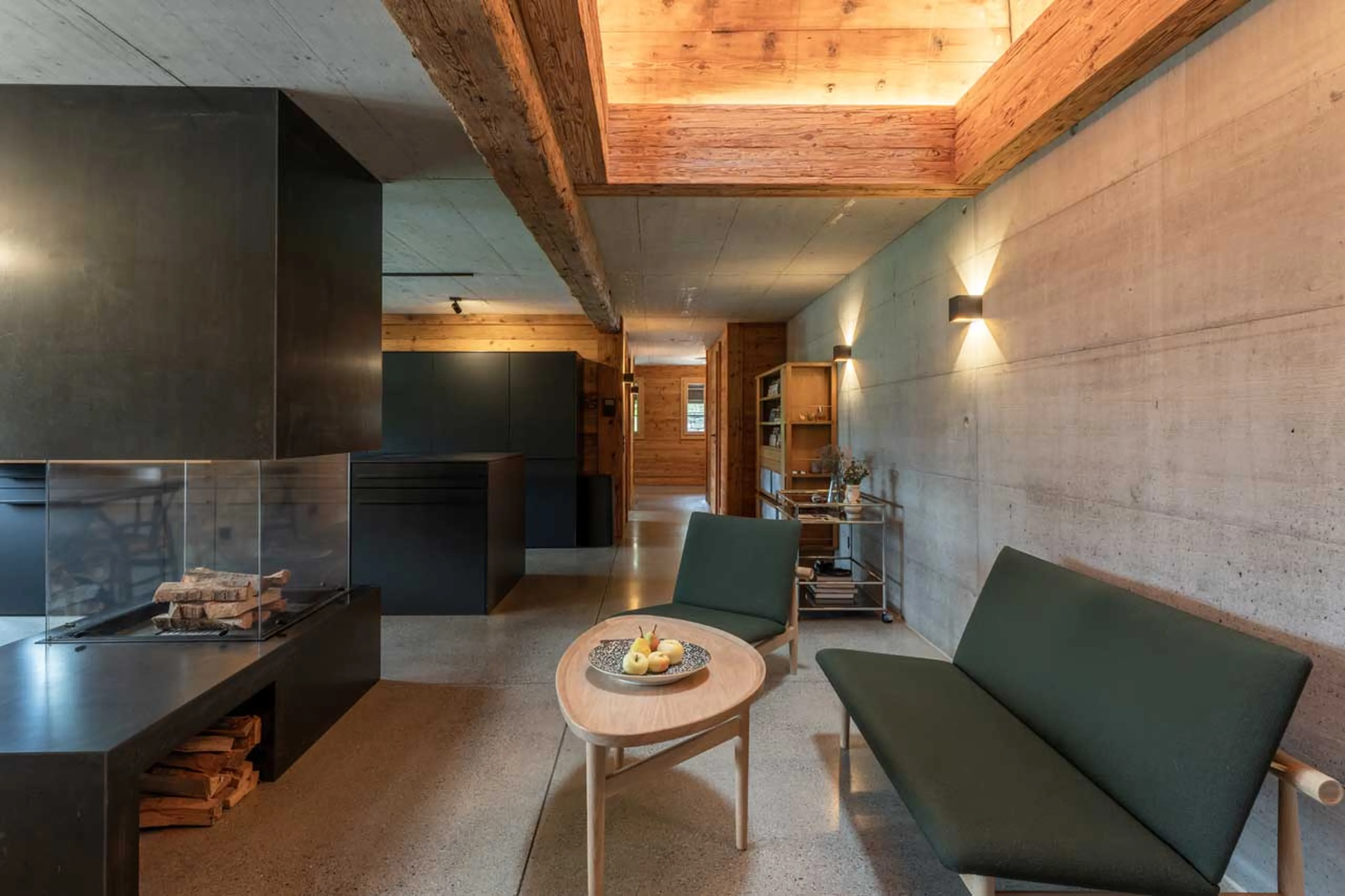 Seating area at Chalet Mannenberg in Gstaad