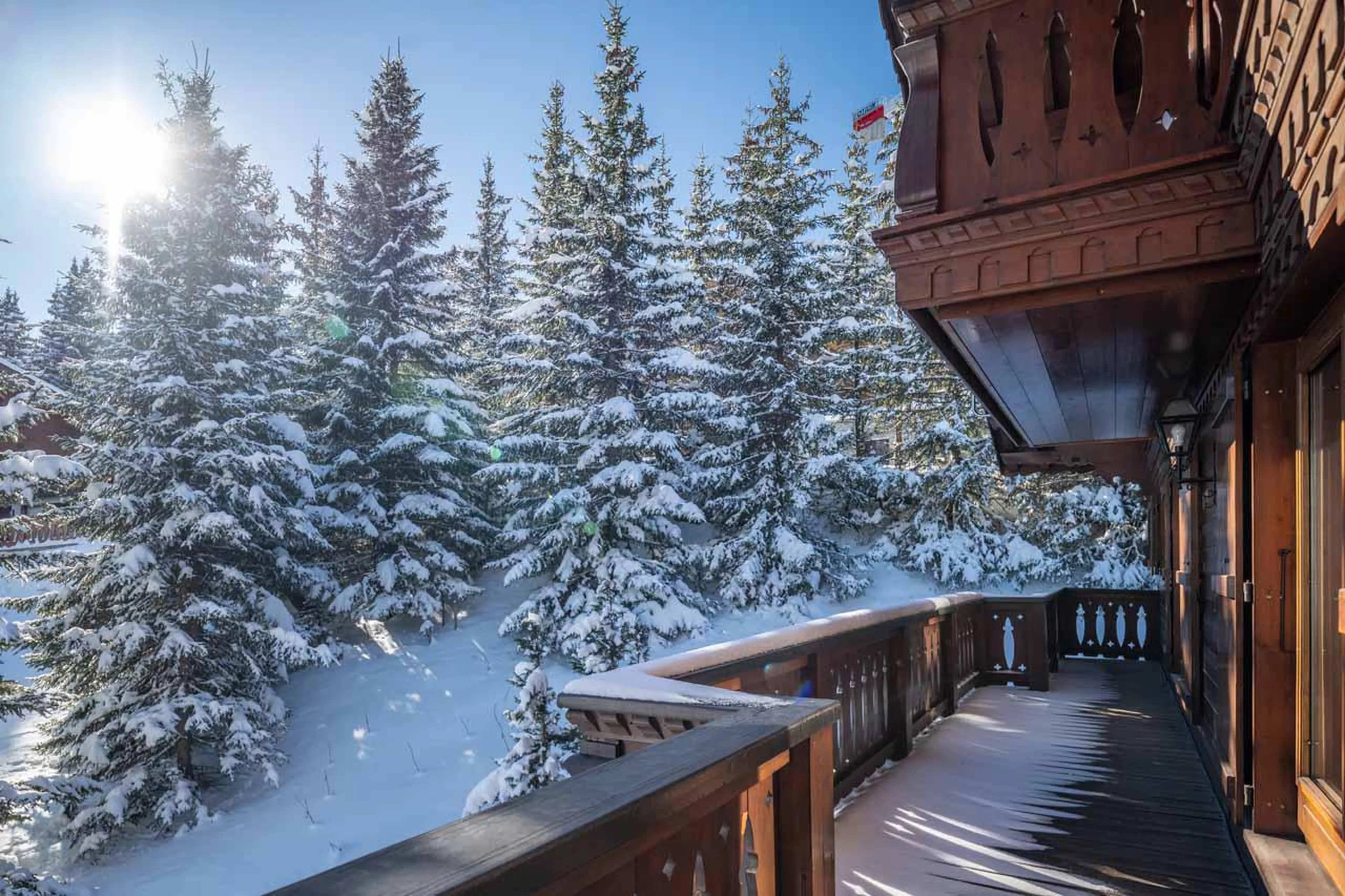 Balcony in Chalet Margaux, Courchevel 1850