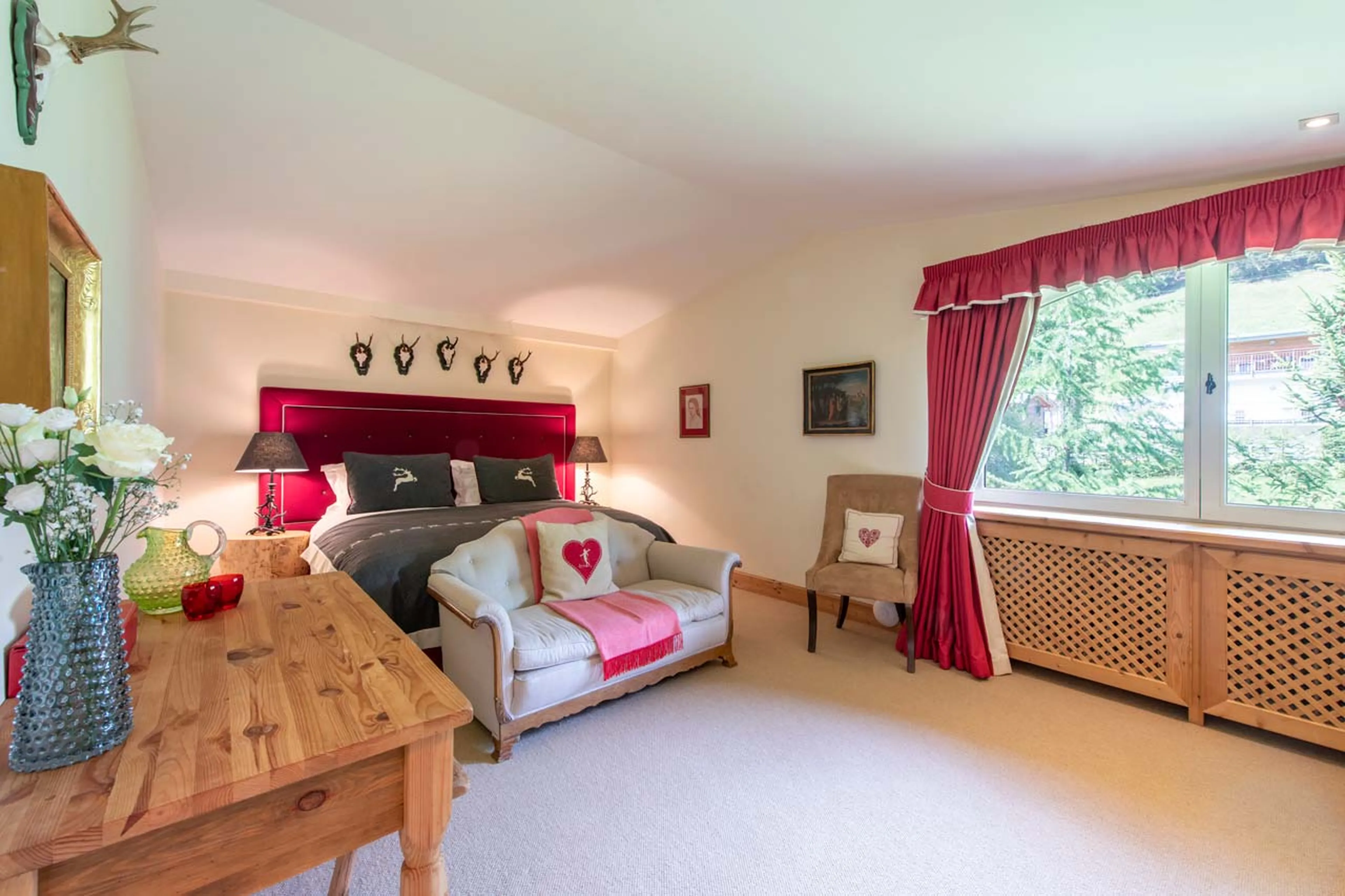Bedroom three at Chalet Maria Schnee in St Anton