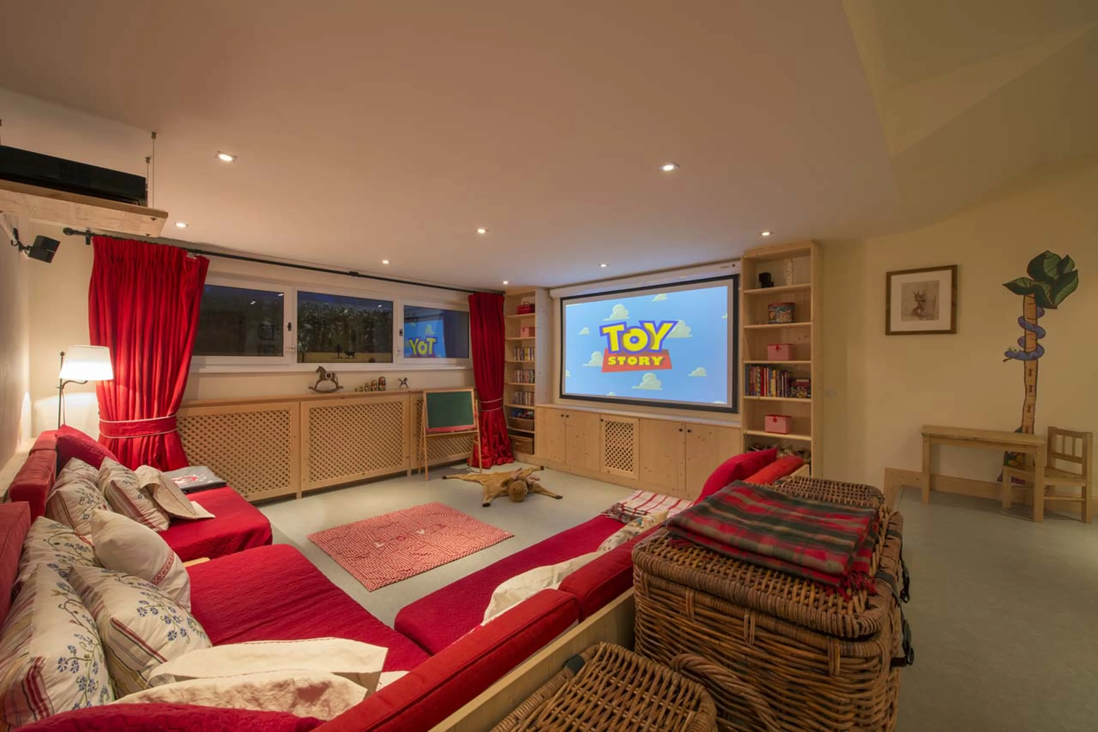 Cinema room at Chalet Maria Schnee in St Anton