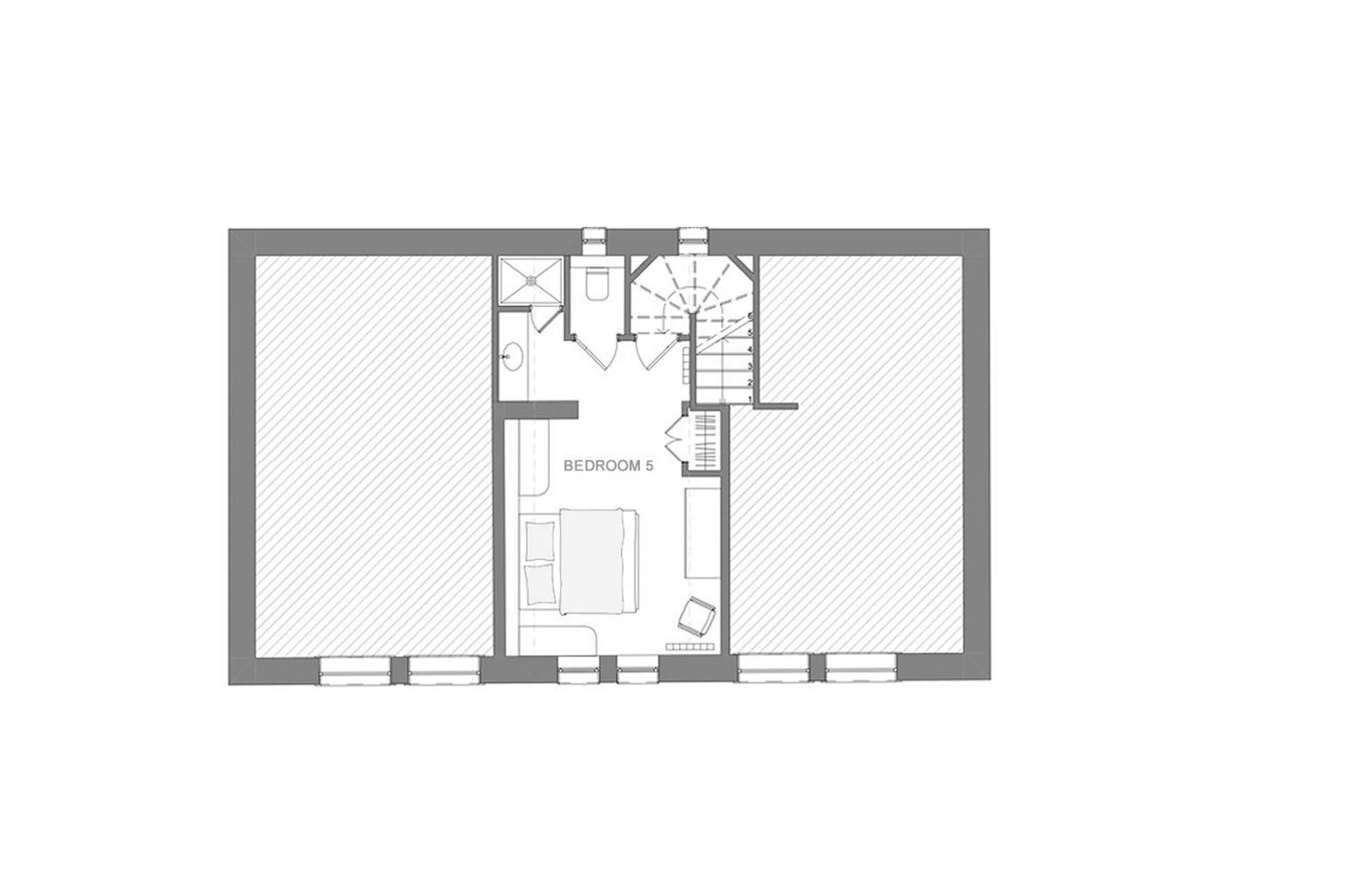 Level 3 floor plan of Chalet Marie in Val d'Isere