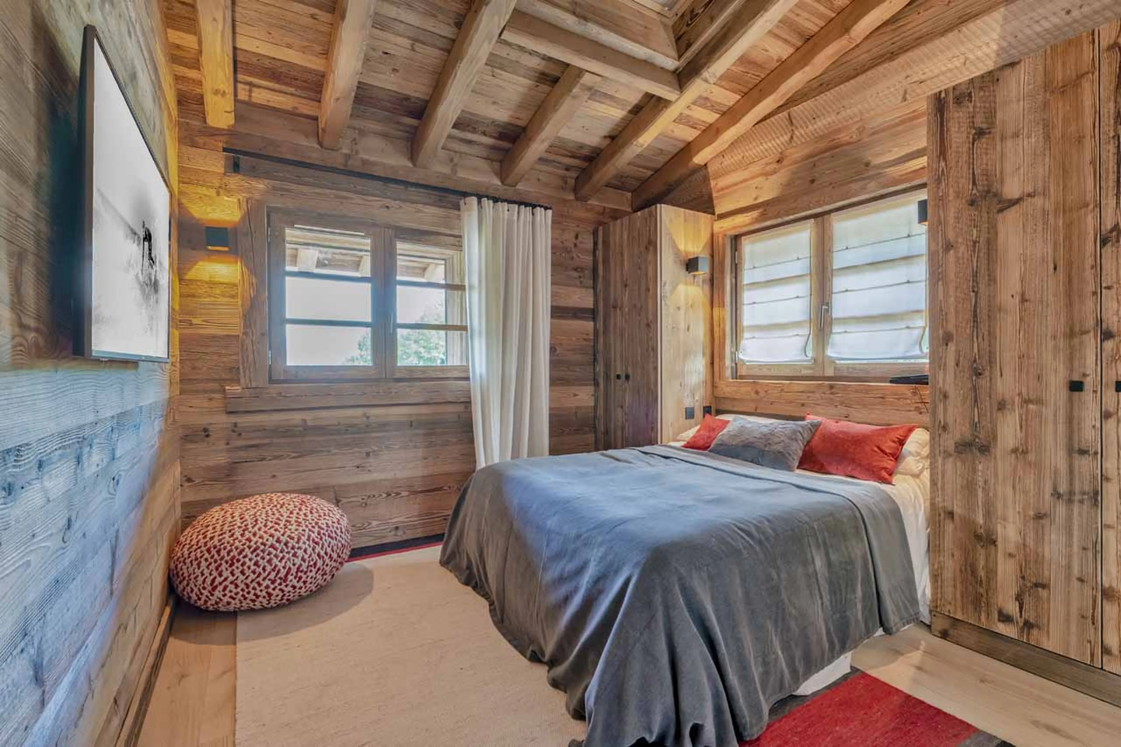 Bedroom three at Chalet Mariva in Megeve