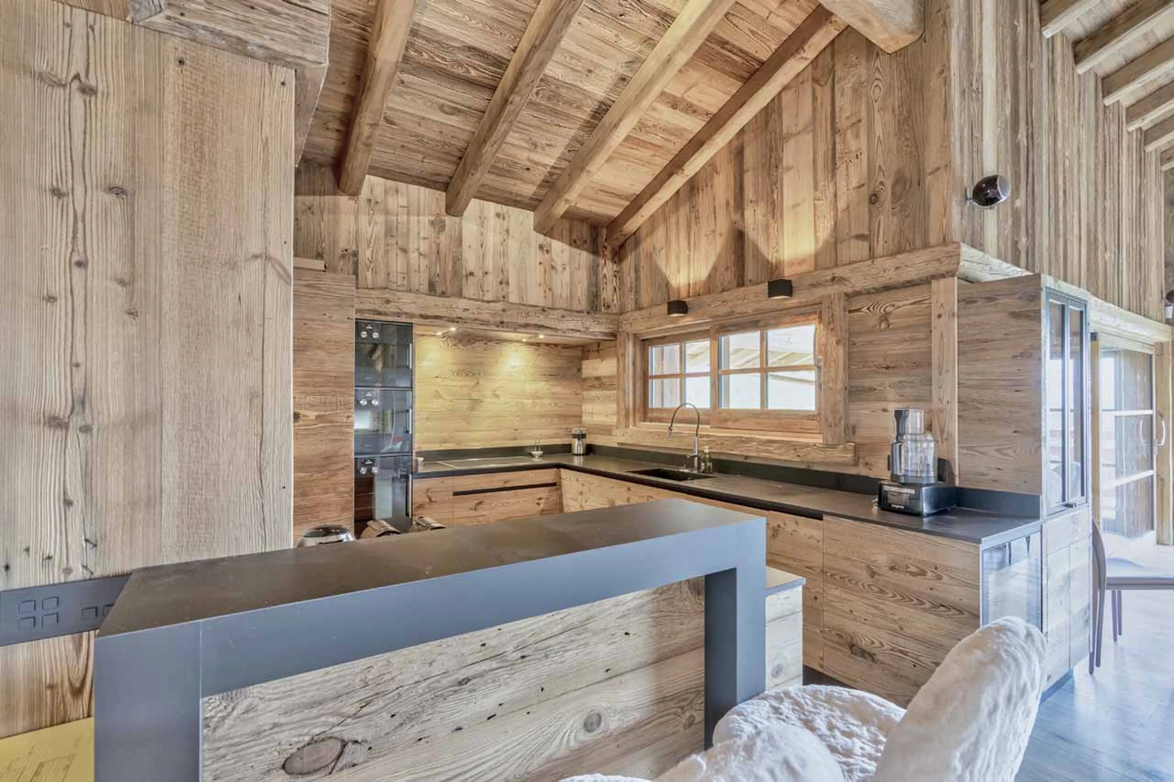 Kitchen at Chalet Mariva in Megev