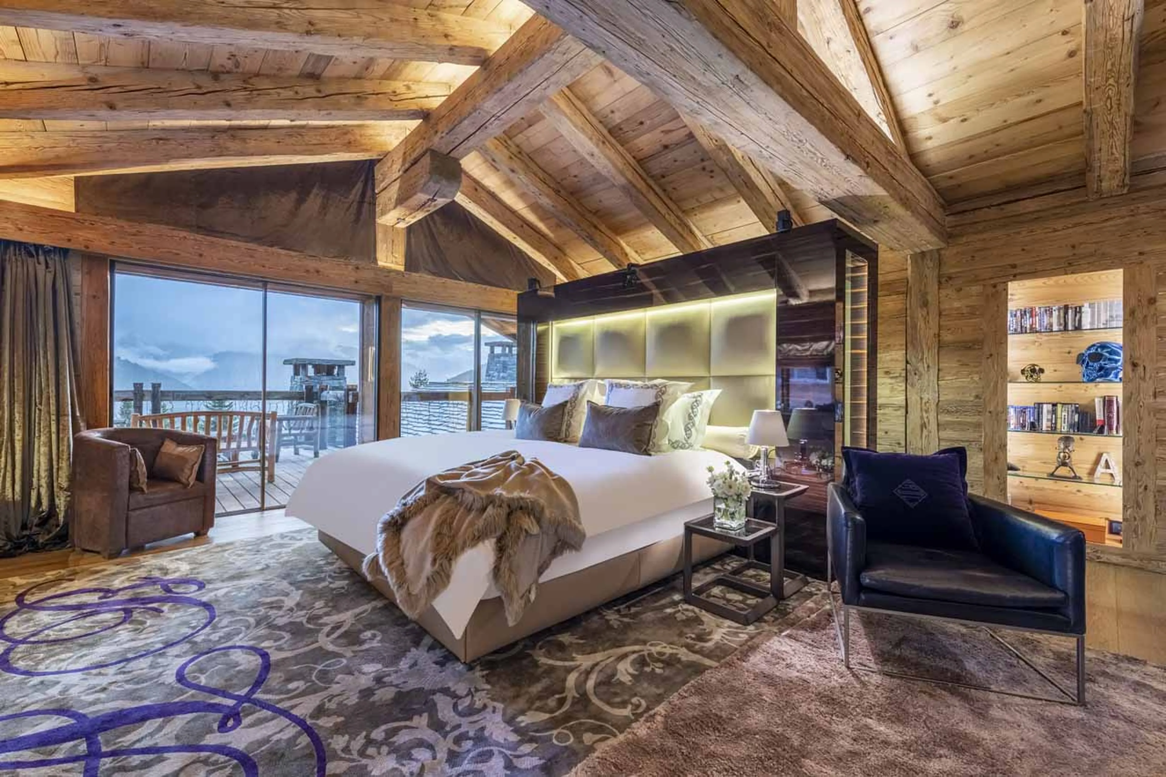 Balcony two at Chalet Marmottier in Verbier