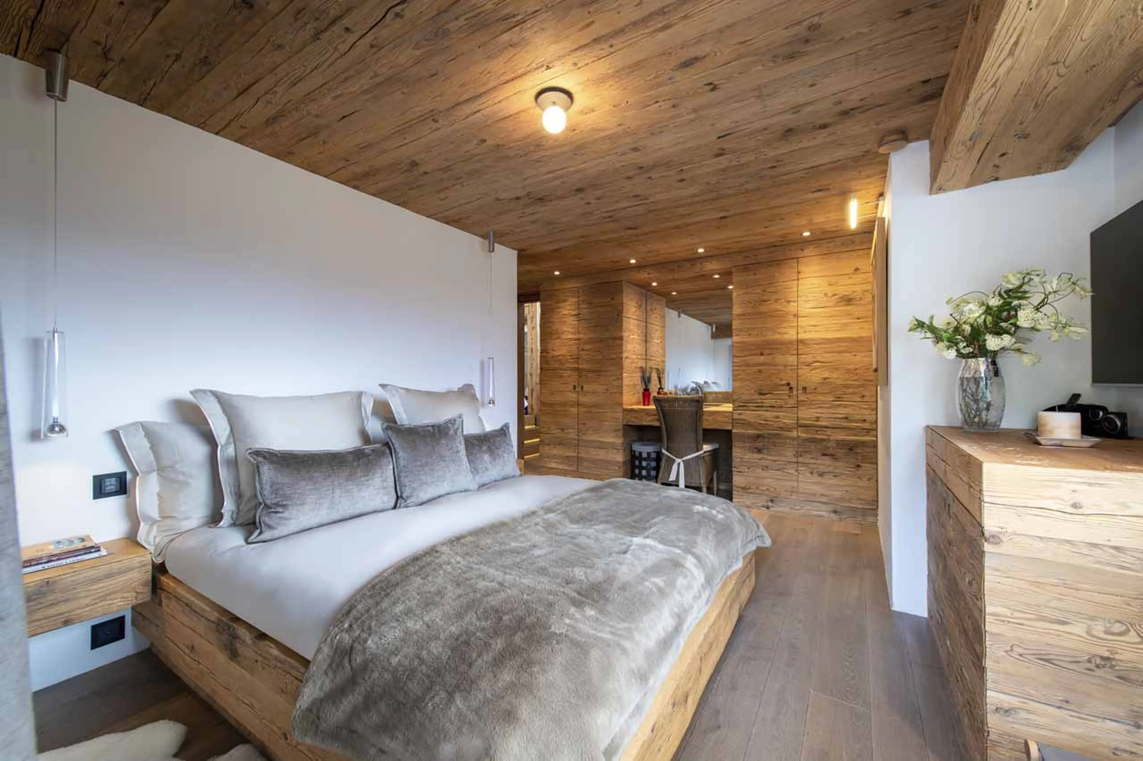 Bedroom three at Chalet Marmottier in Verbier